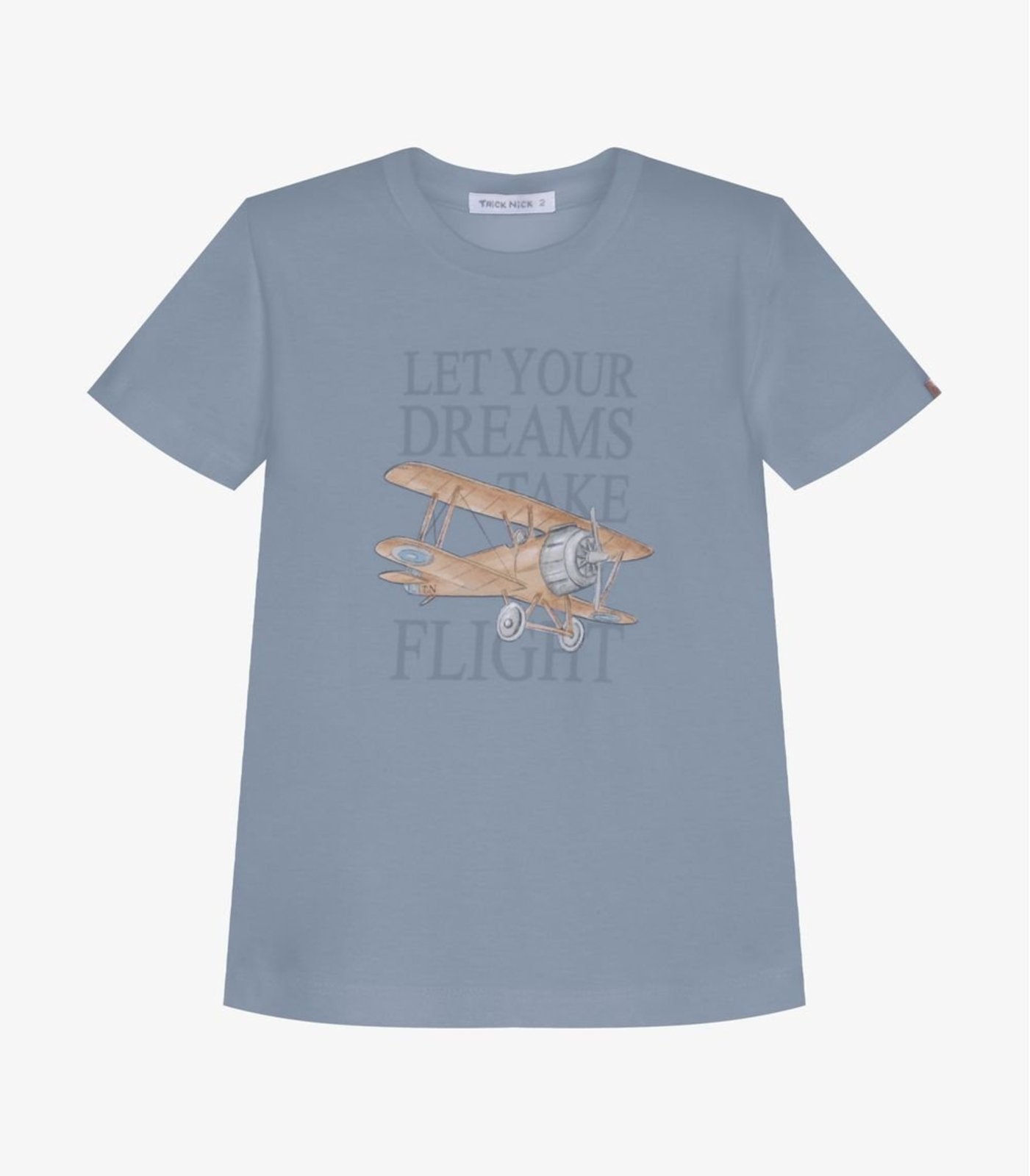 Infantil - Camiseta Meia Malha E Estampa Trick Nick Azul
