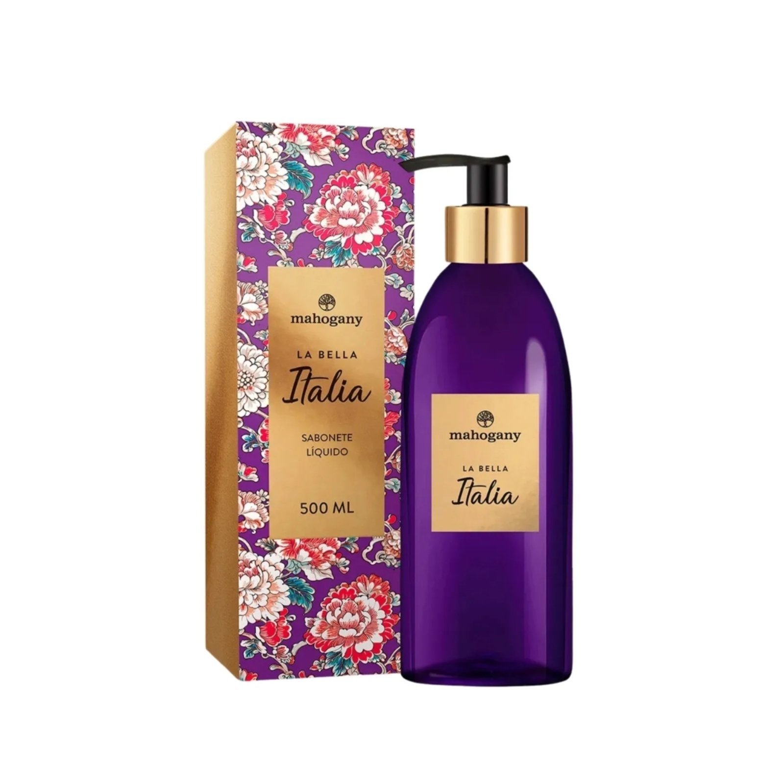 Mahogany Sabonete Liquido La Bella Italia 500Ml
