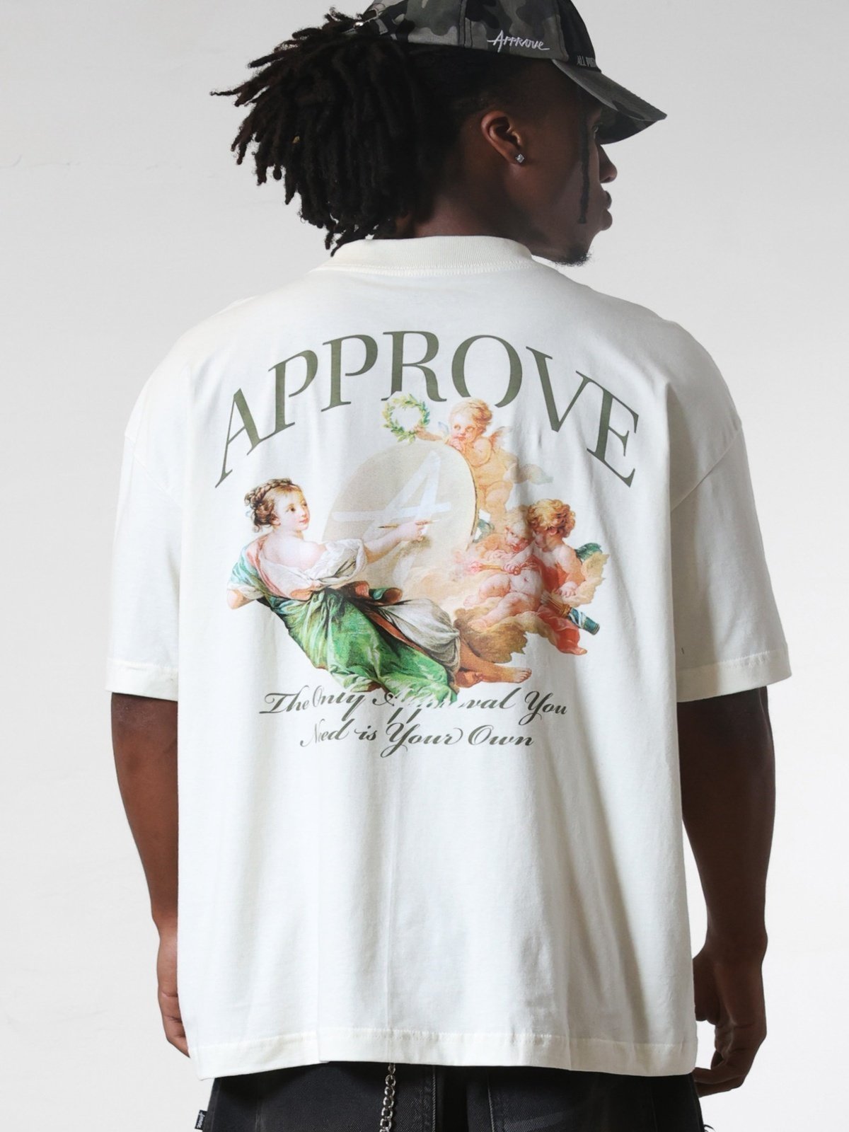 CAMISETA HUGE APPROVE CUPID - OFF WHITE