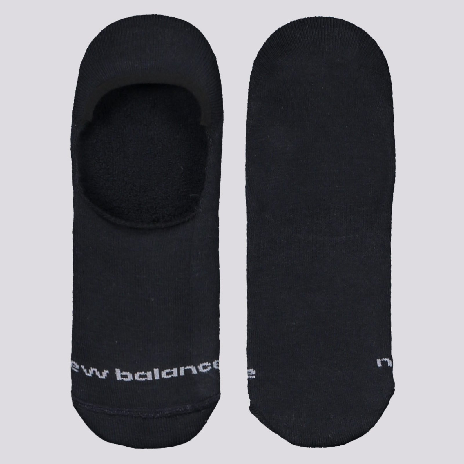Meia New Balance Basic Cano Curto Preta e Cinza