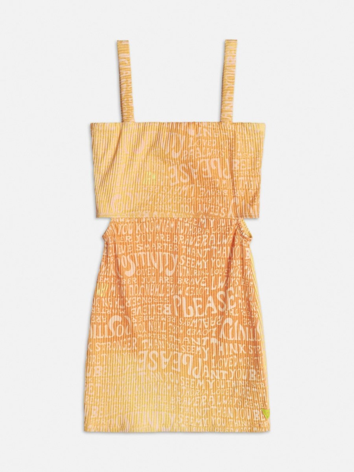 Vestido Canelado Laranja Iam