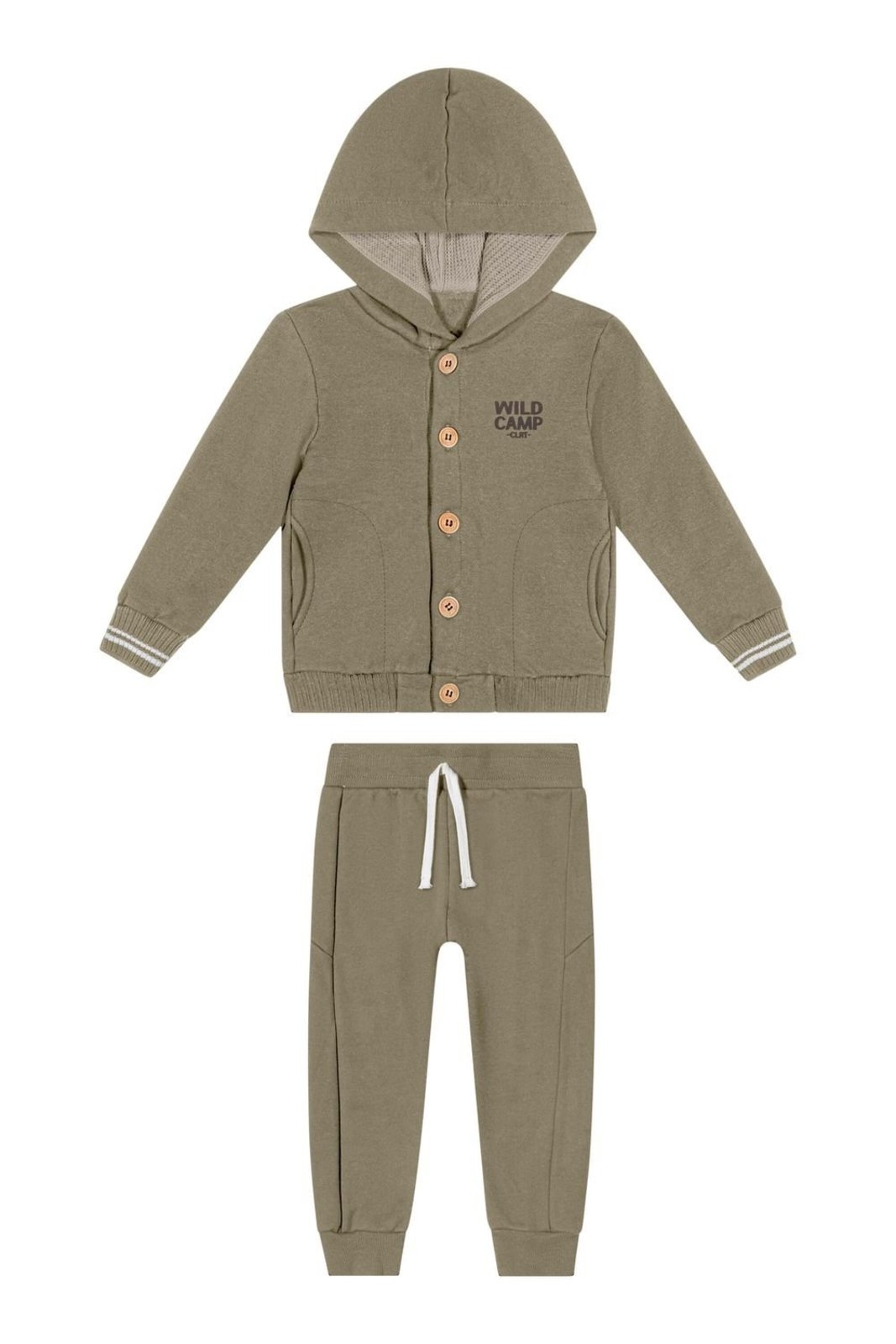 Infantil - Conjunto Menino Com Capuz Colorittá Verde
