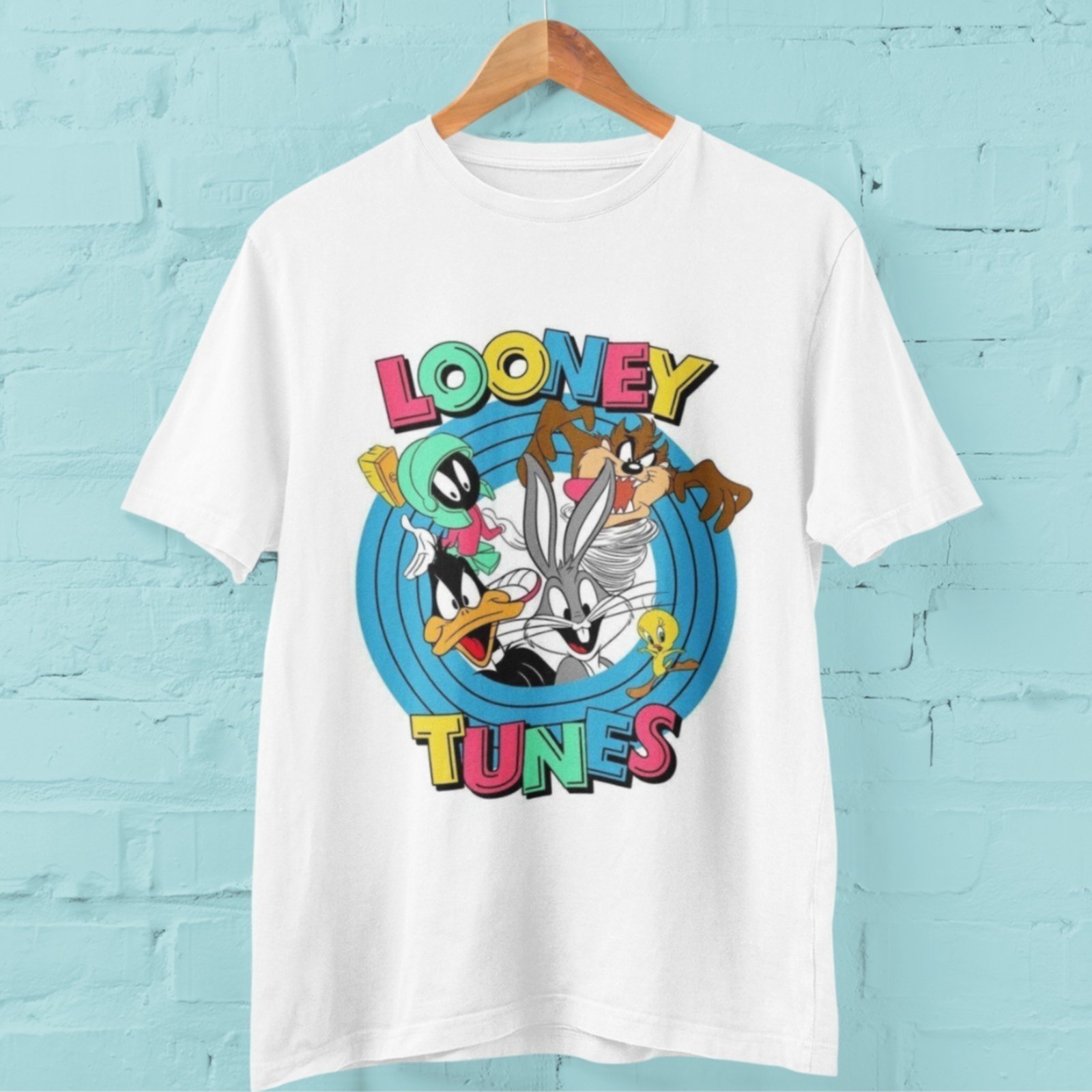Vista 3 Infantil - Camiseta Menina Manga Curta Estampada Algodão Personagens Looney Tunes ROMEU E JULIETA SHOES branco ROMEU E JULIETA SHOES branco
