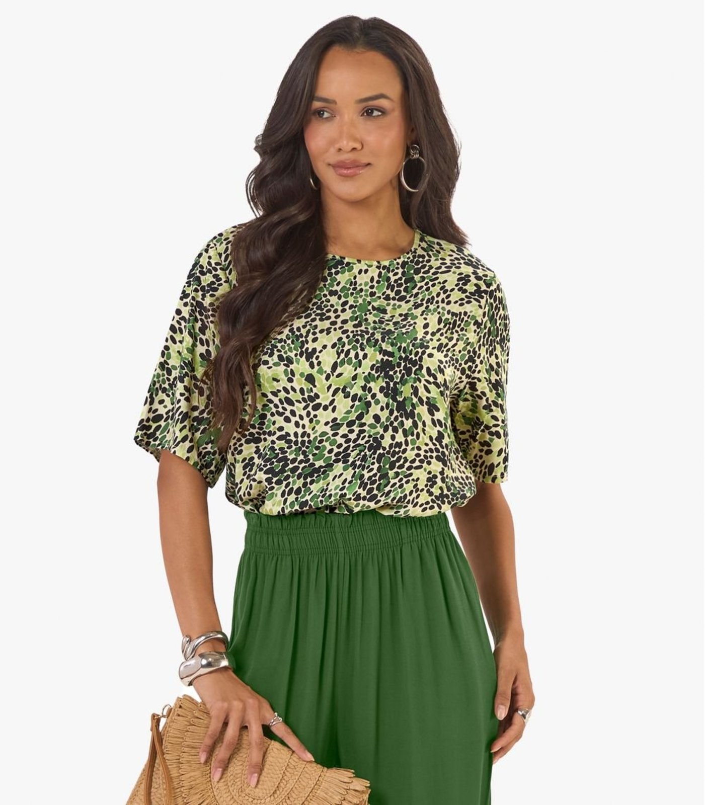 Blusa Feminina Tecido Viscose Khyara Rovitex Verde