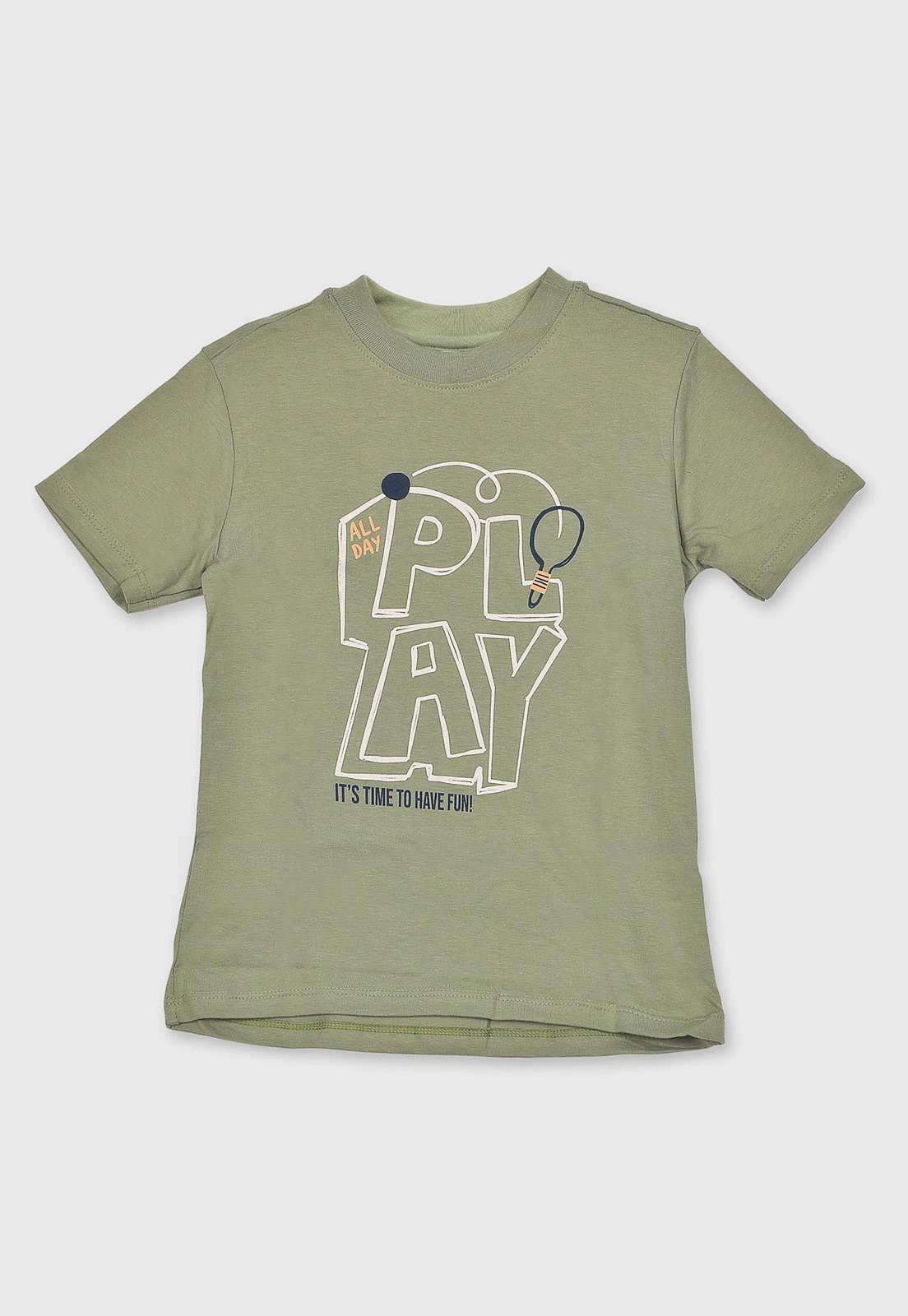 Infantil - Camiseta Hering Estampa All Day Play Verde