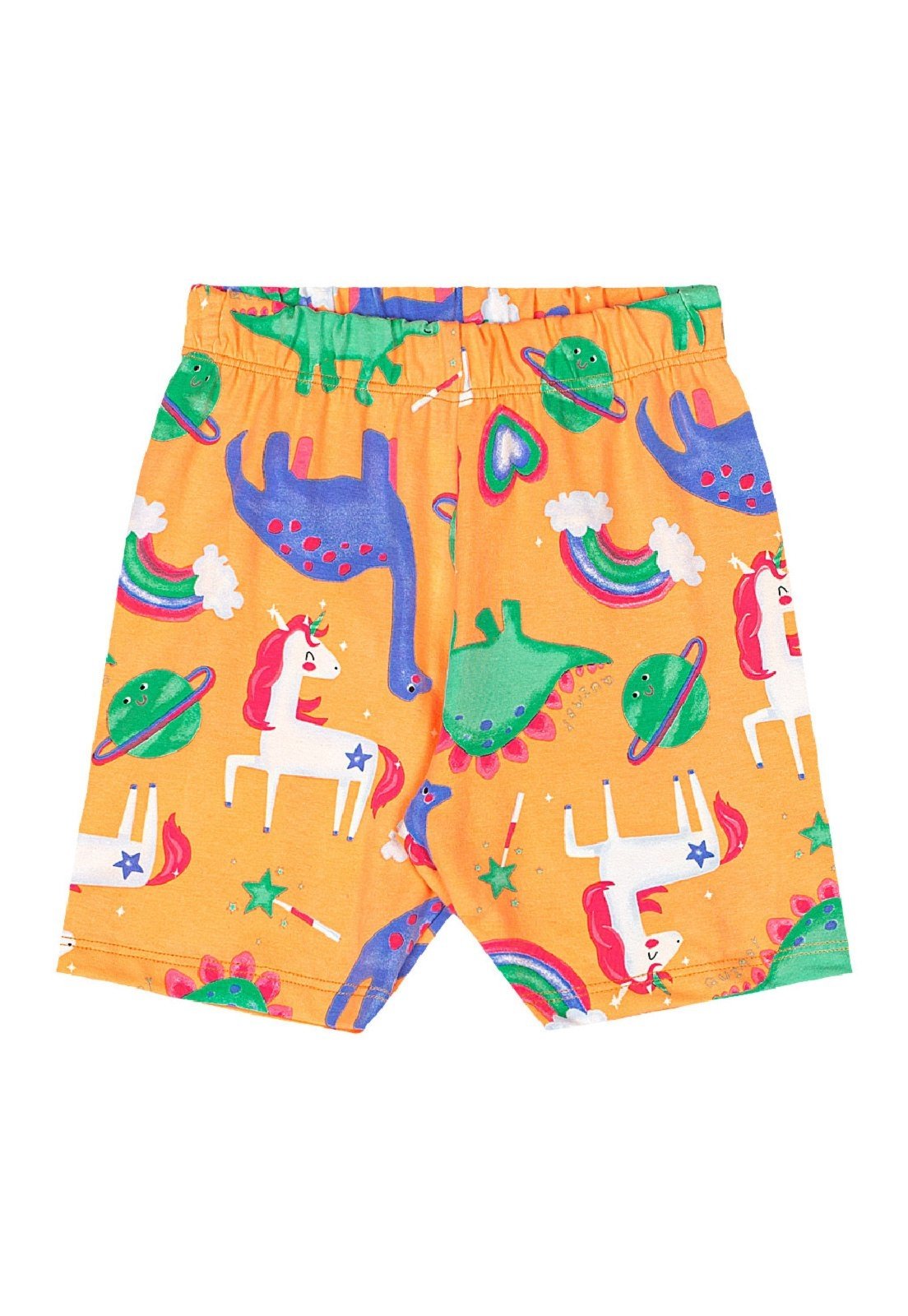 Infantil - Bermuda Ciclista em Cotton Quimby Laranja