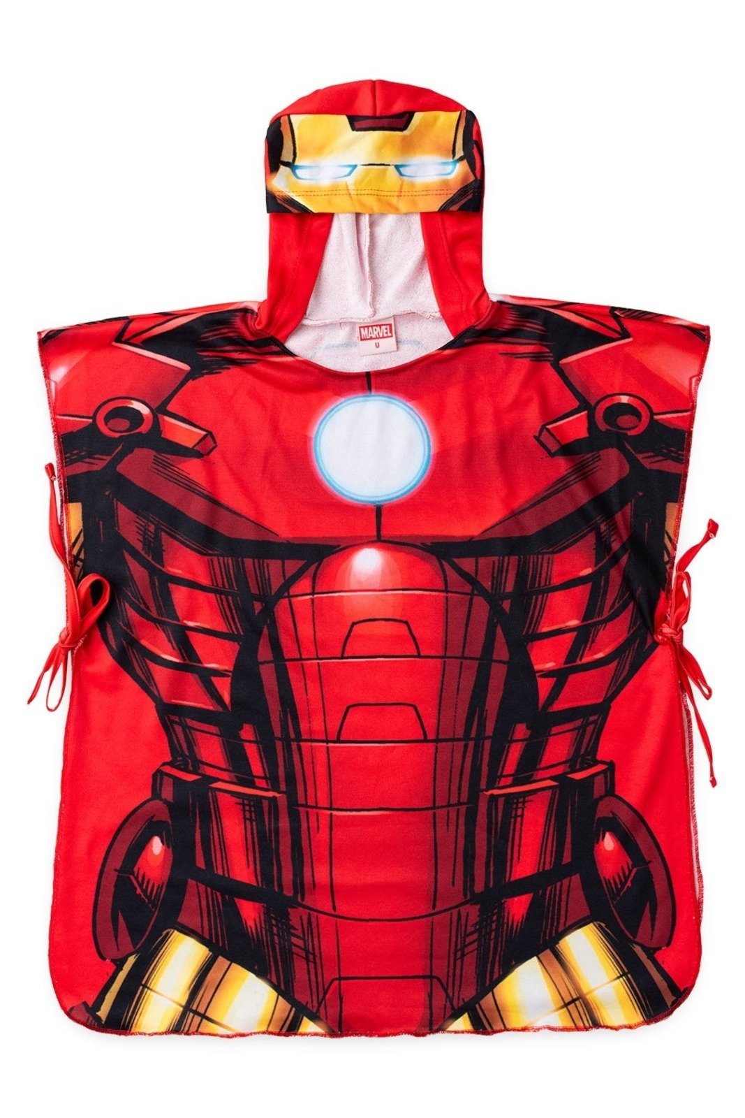 Vista 2 Saída Disney de Praia Masculina Homem de Ferro Marvel vermelho Marvel vermelho