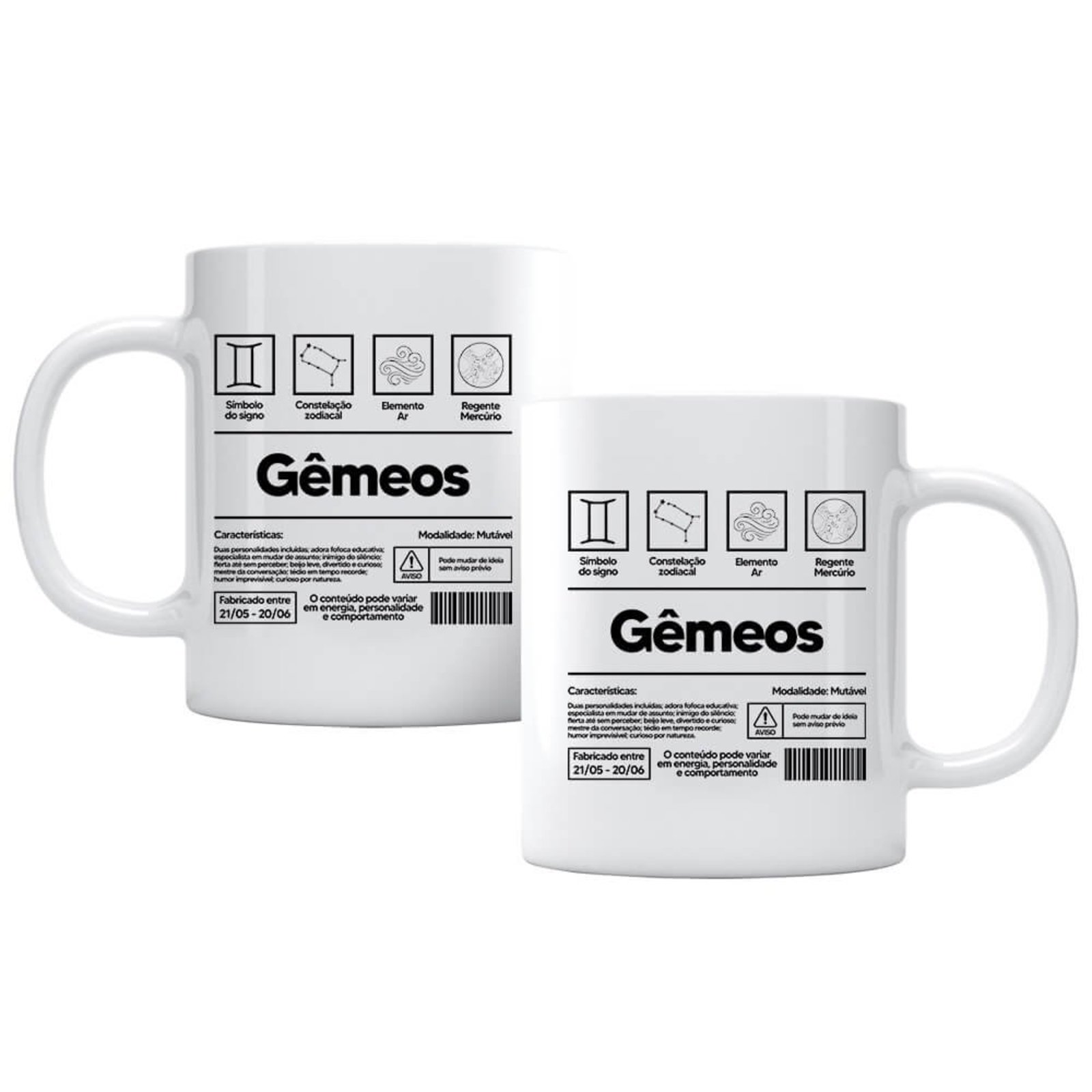 Caneca Gêmeos