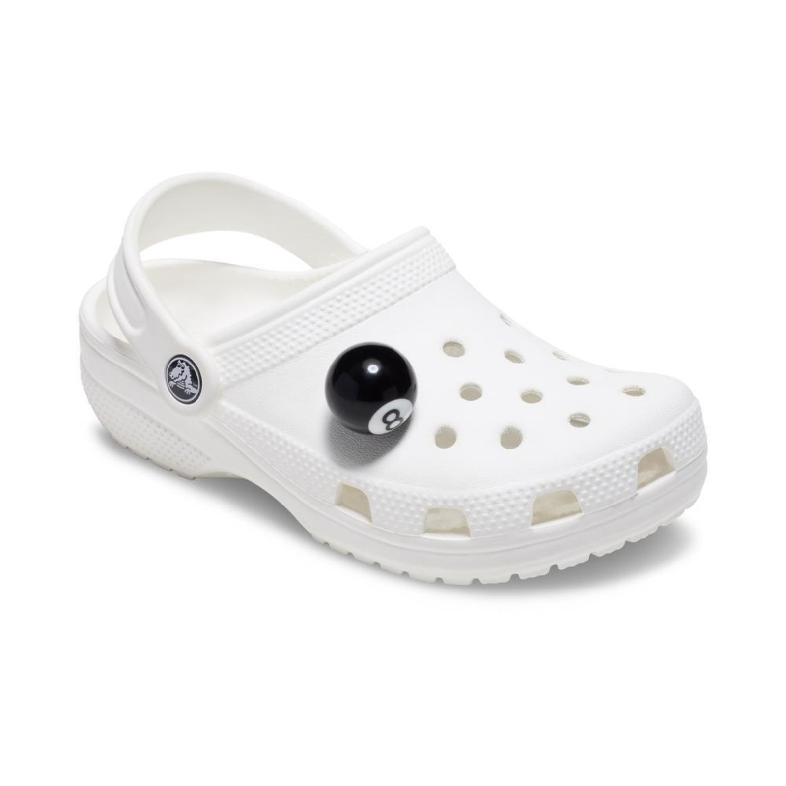 Vista 3 Infantil - Jibbitz™ Bola 8 3D Crocs branco Crocs branco