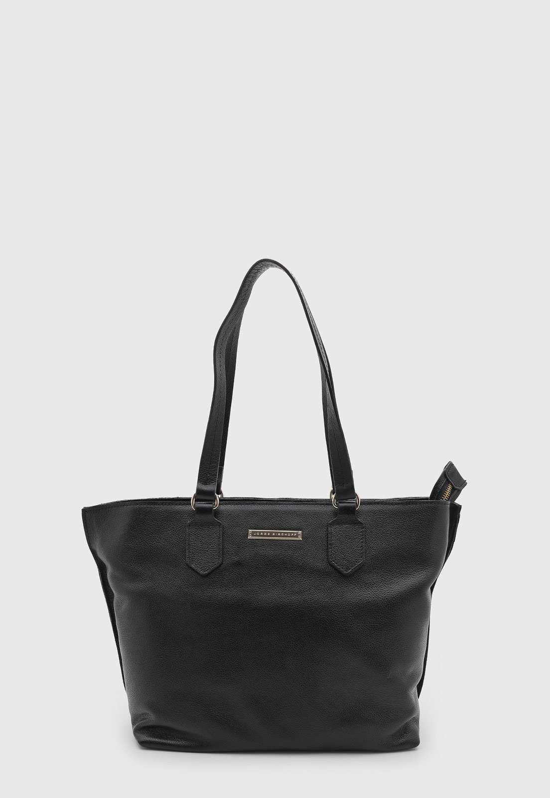 Bolsa Feminina Jorge Bischoff Couro Preta