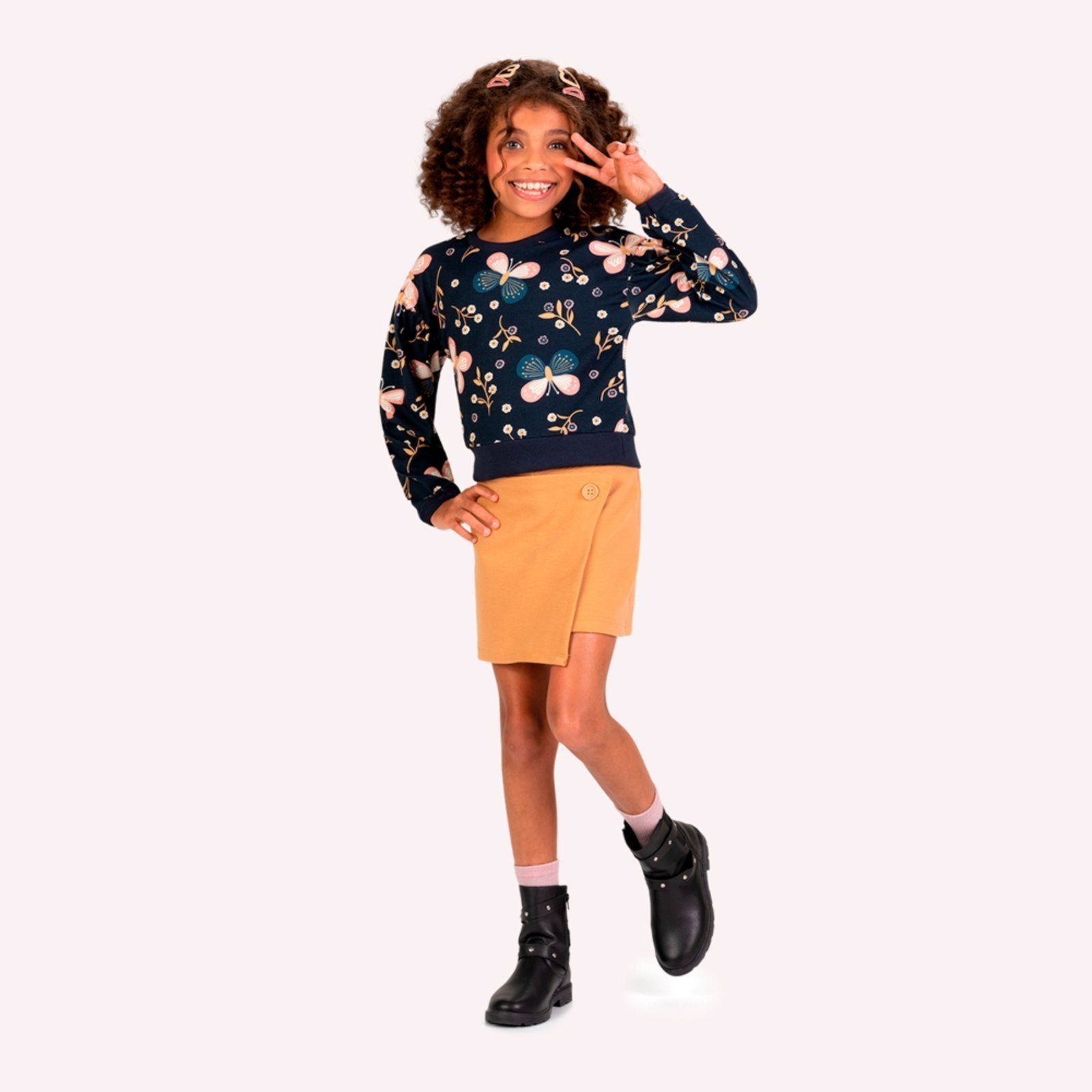 Infantil - Conjunto menina Borboletas Kyly