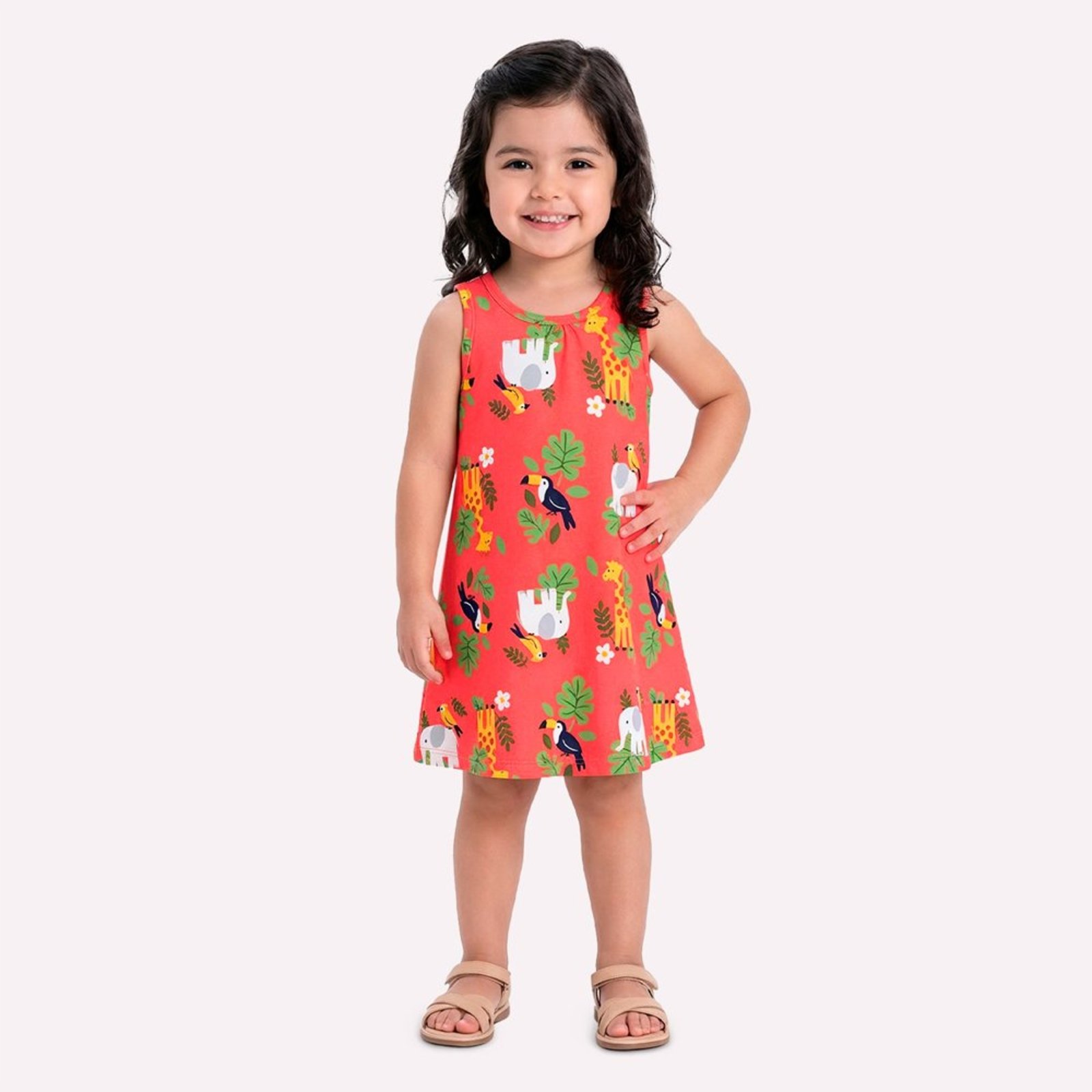 Infantil - Vestido Menina Animais Kyly