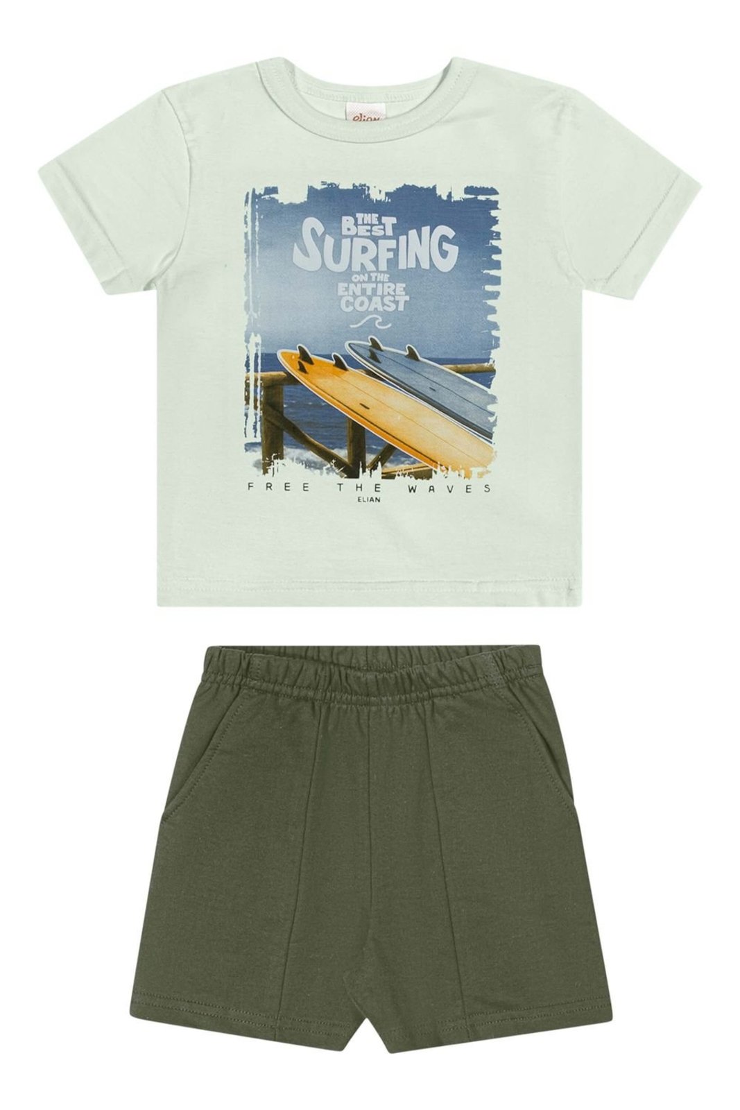 Infantil - Conjunto Menino Best Surfing Elian Verde