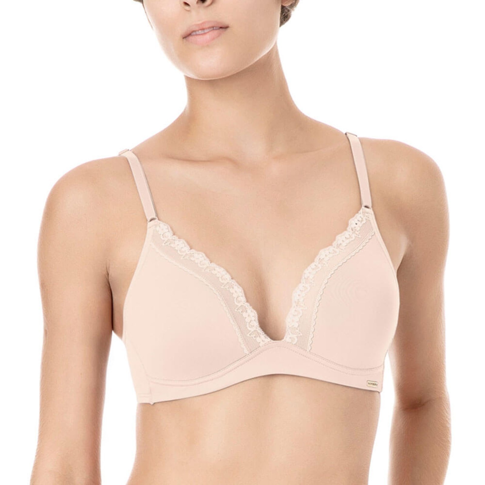 Sutiã Top Com Bojo Removível Love Secret 816101 Micromodal – Bege