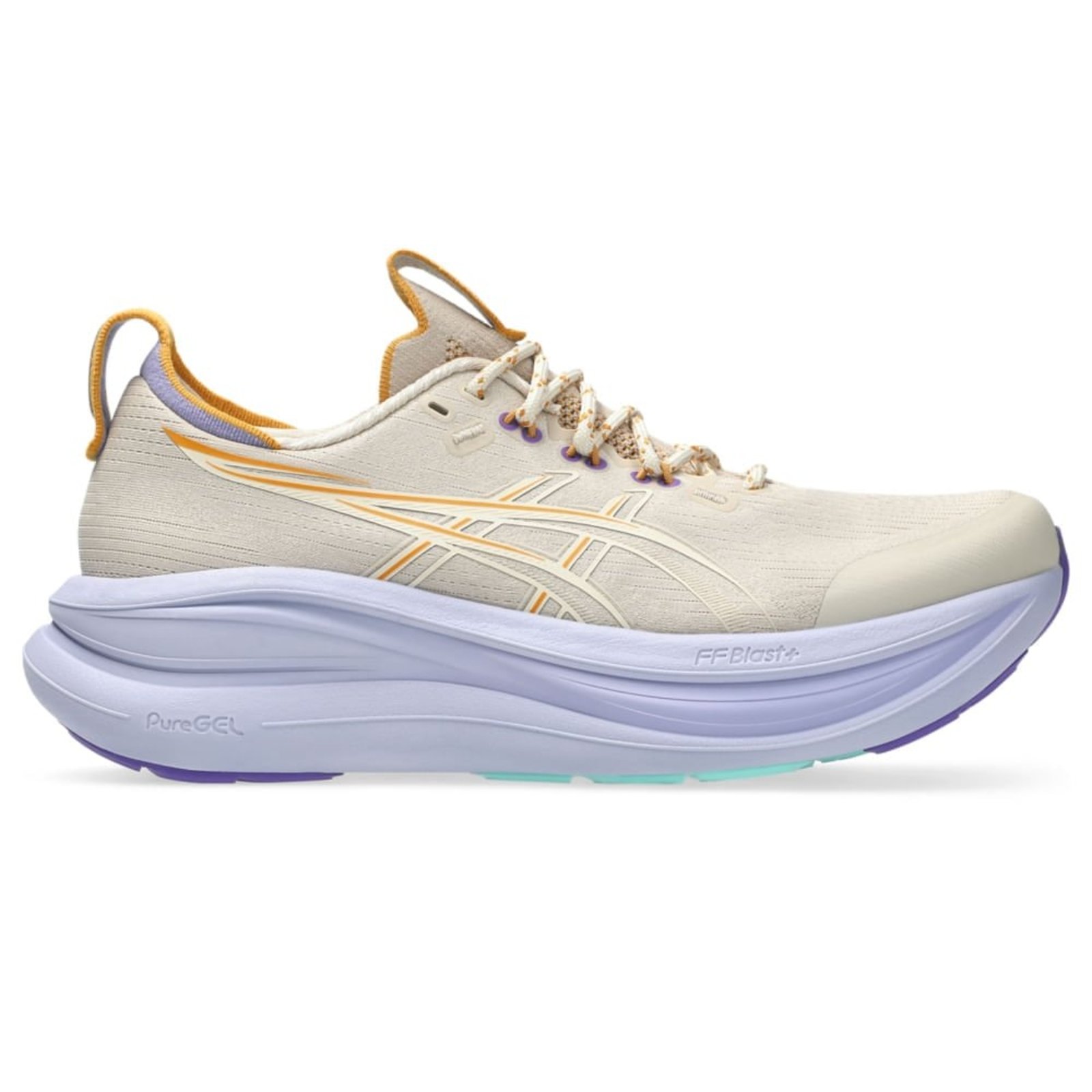 Tênis ASICS Gel- Nimbus 28 TR - Bege/Roxo
