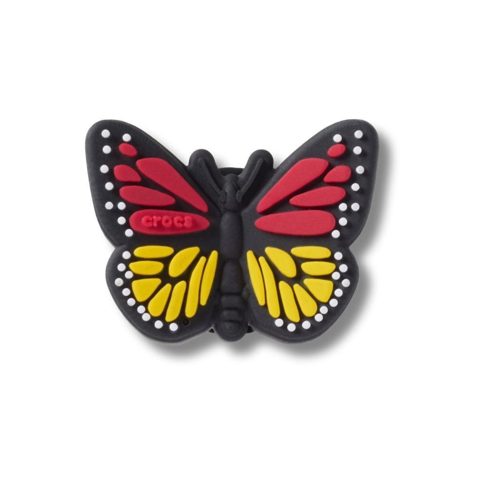 Infantil - Jibbitz™ Borboleta Preta e Vermelha Único Branco