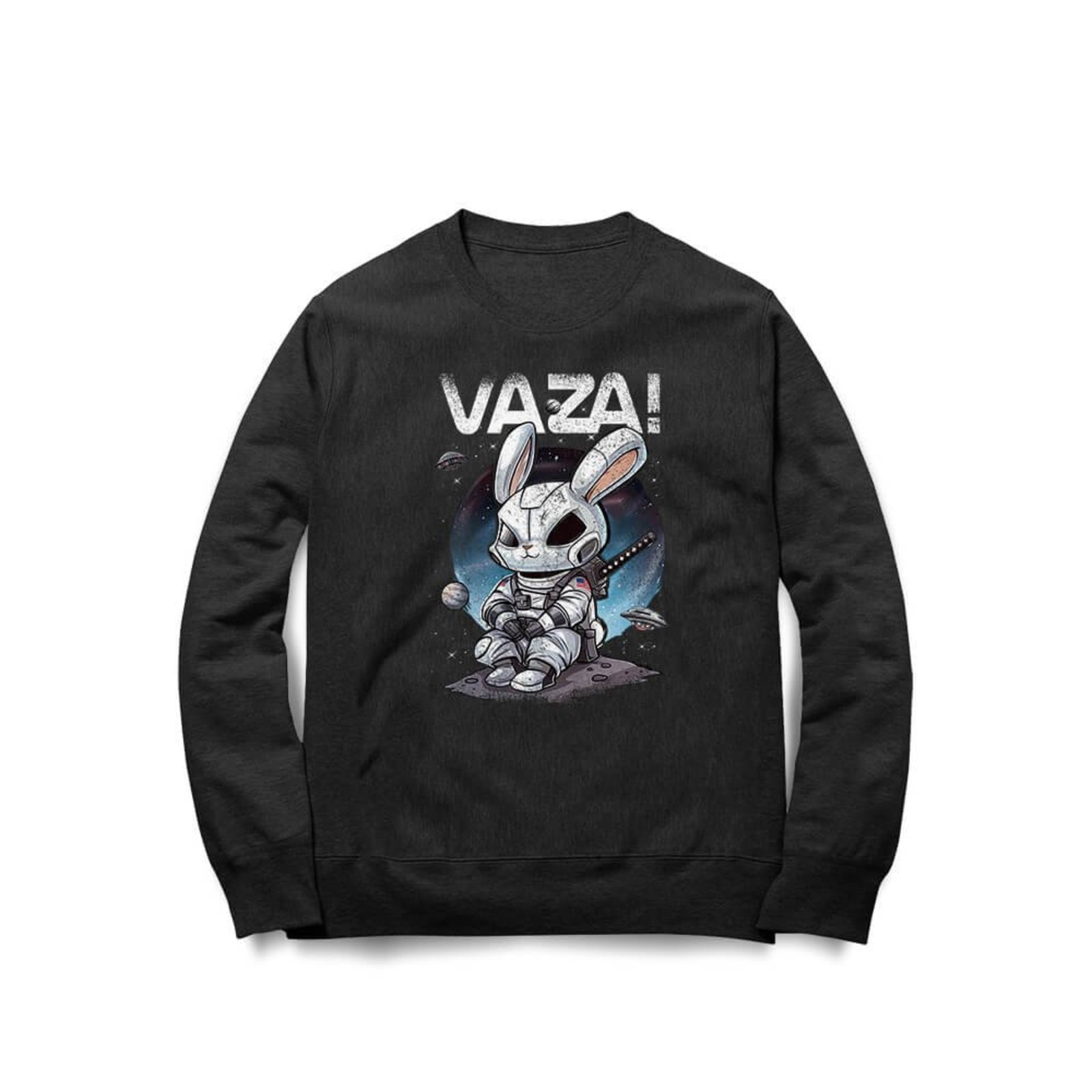 Moletom Coelho Astronauta - Preto - Casual - Studio Geek