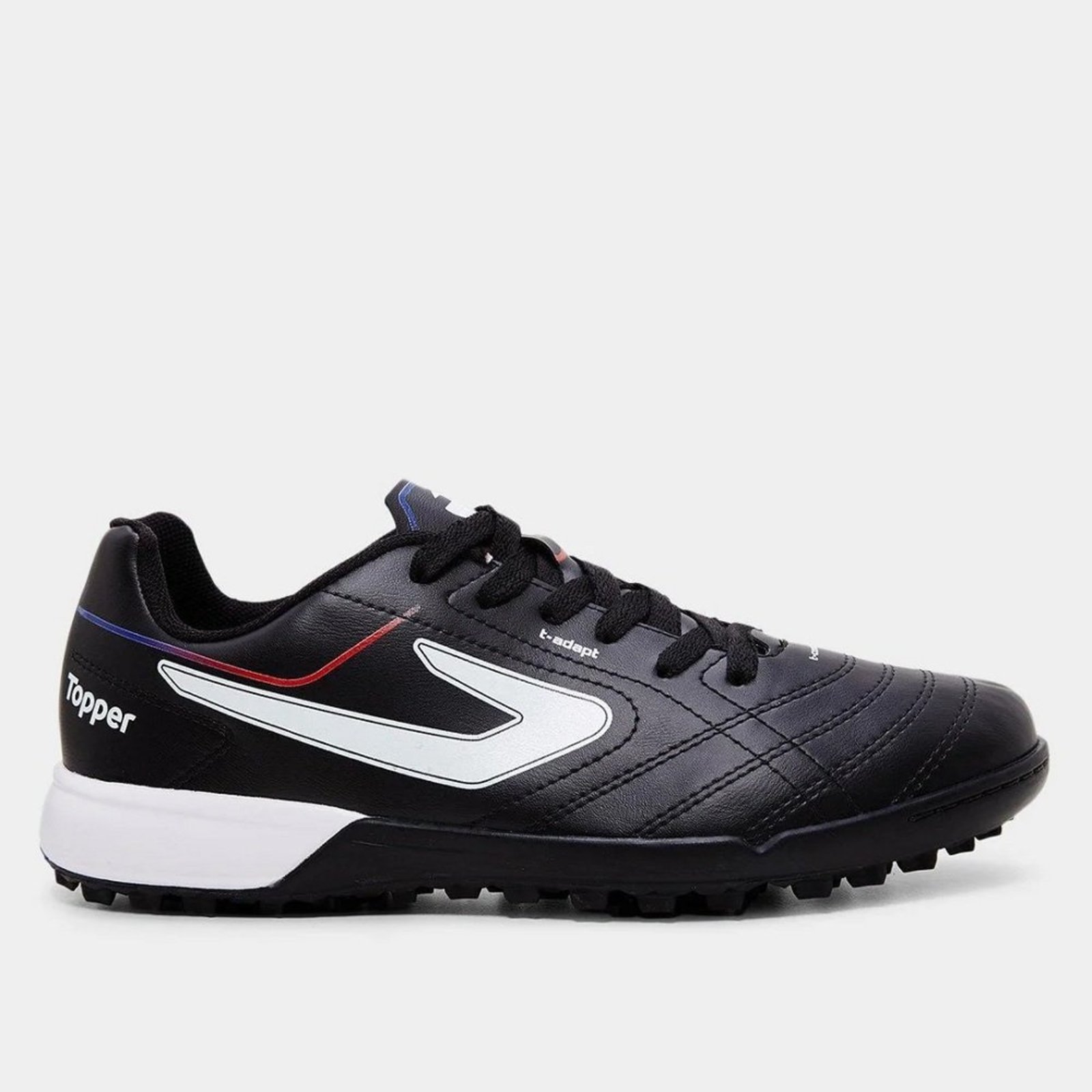 Chuteira Society Topper Bairro - Preto/branco