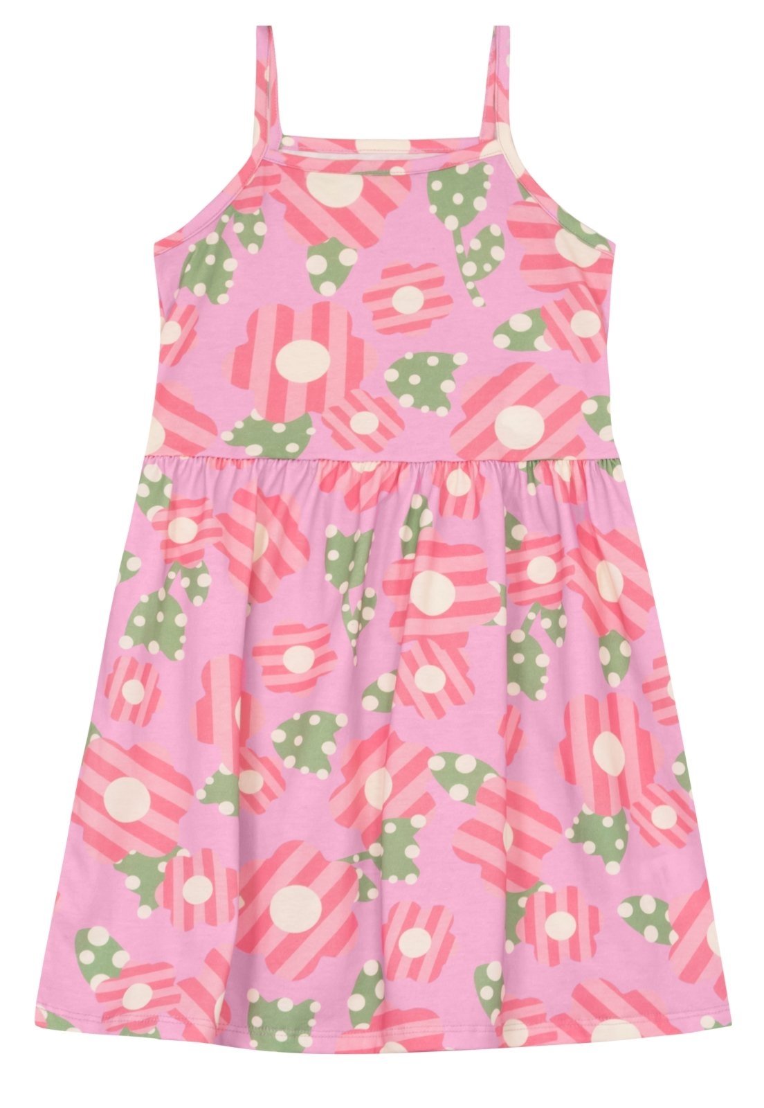 Infantil - Vestido menina em malha Brandili