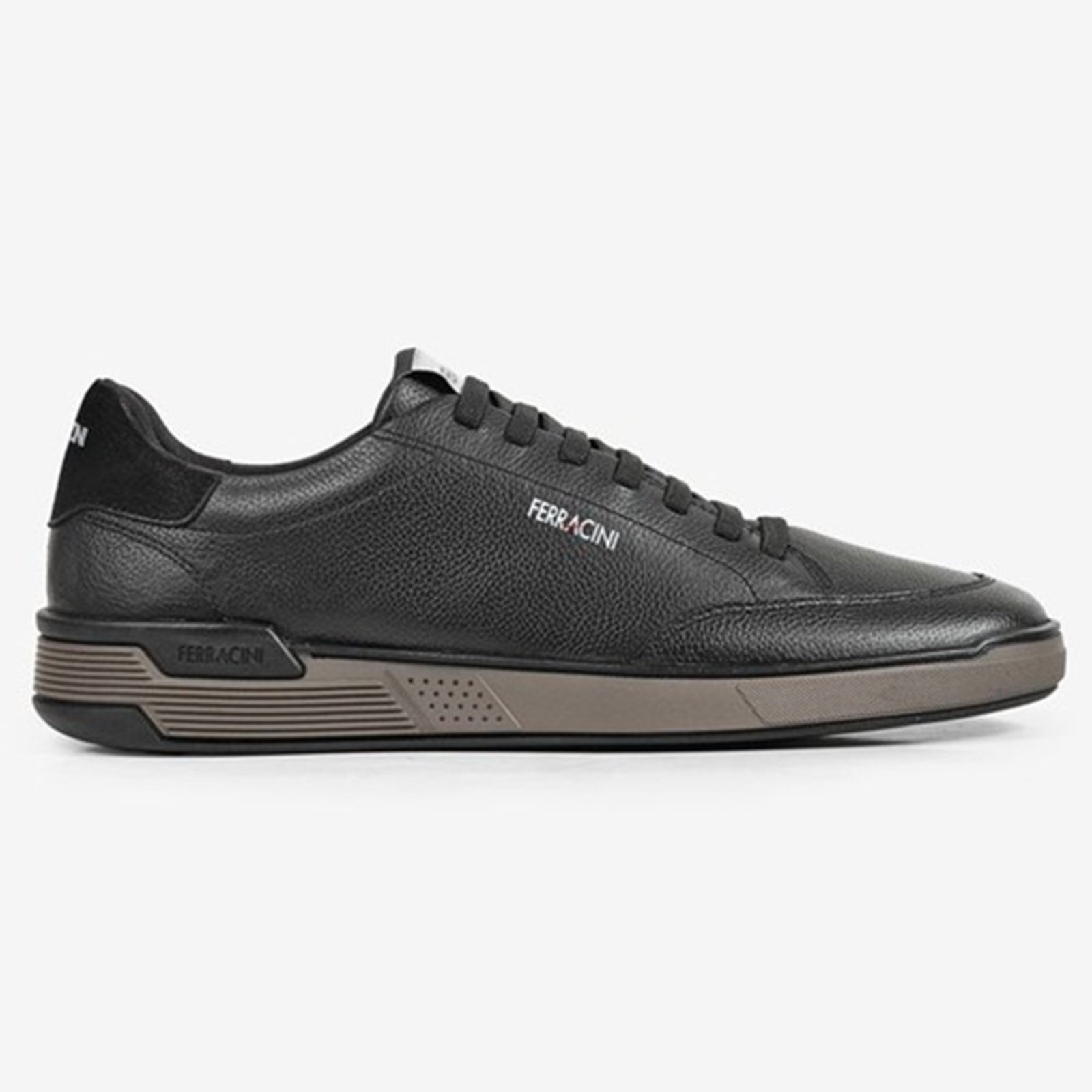 Sapatênis Masculino Ferracini Couro Legítimo Casual Conforto Preto