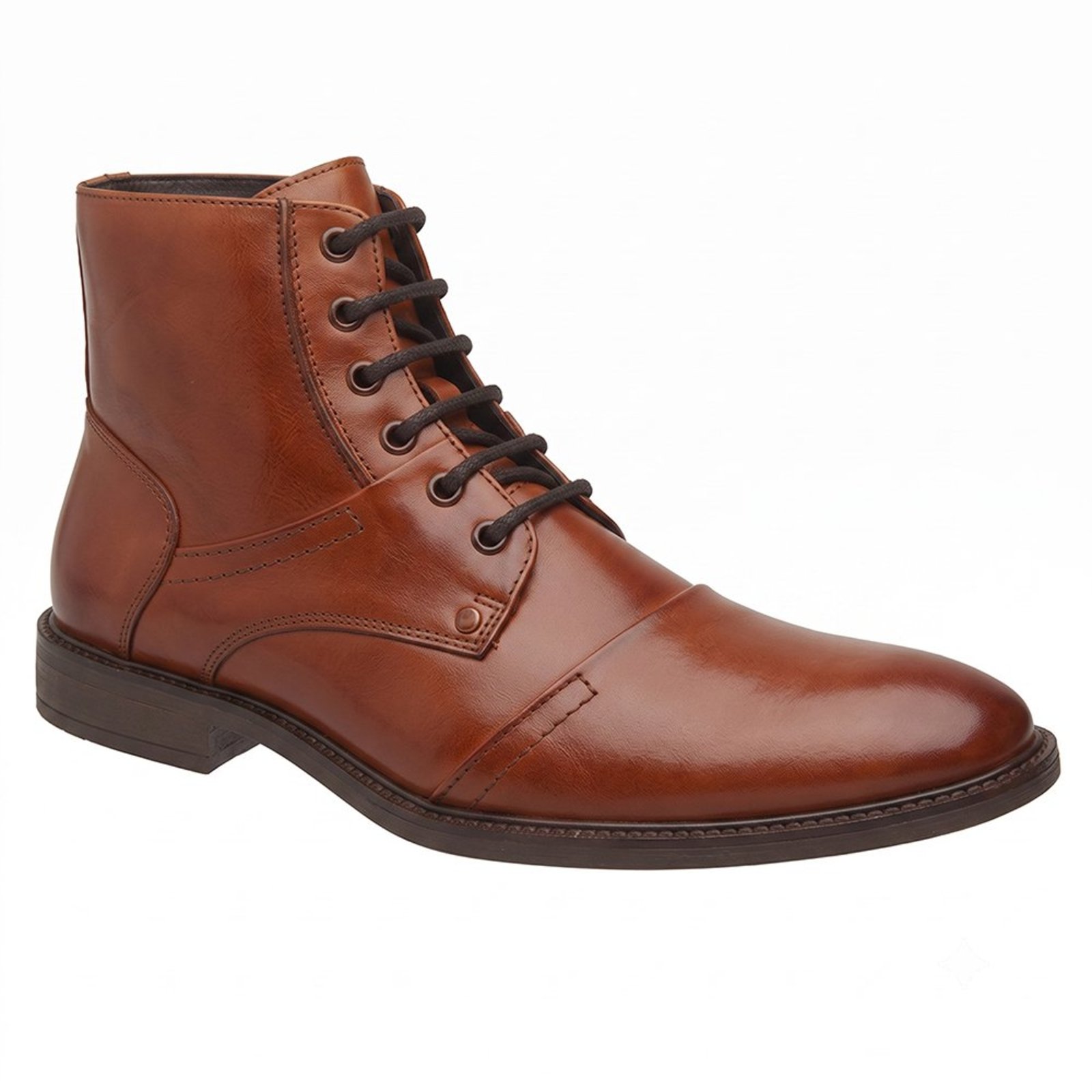 Bota Masculina Social Malbork Couro Mouro Sola Borracha 32126MO