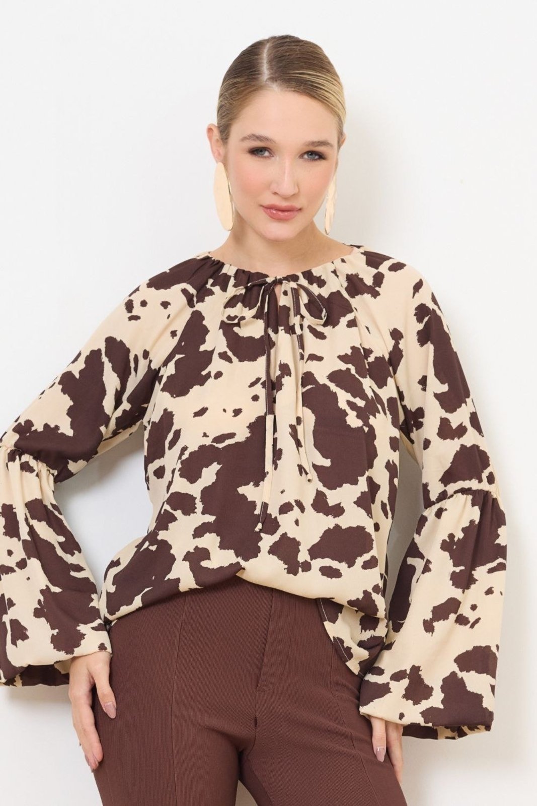 Blusa Vanibele Estampada Animal Print