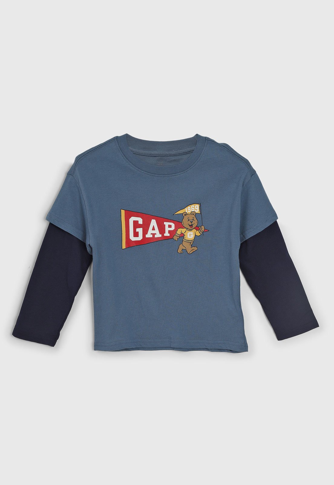 Vista 2 Camiseta GAP Estampa Urso azul GAP azul