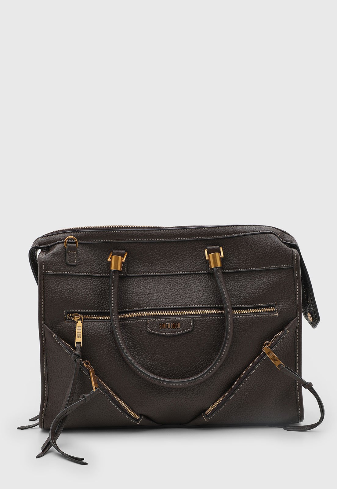 Bolsa Feminina Santa Lolla Estruturada Marrom