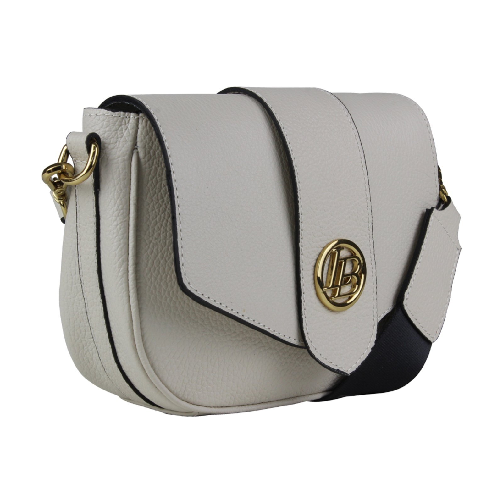 Bolsa feminina em couro Linea Bella 5229 Off White