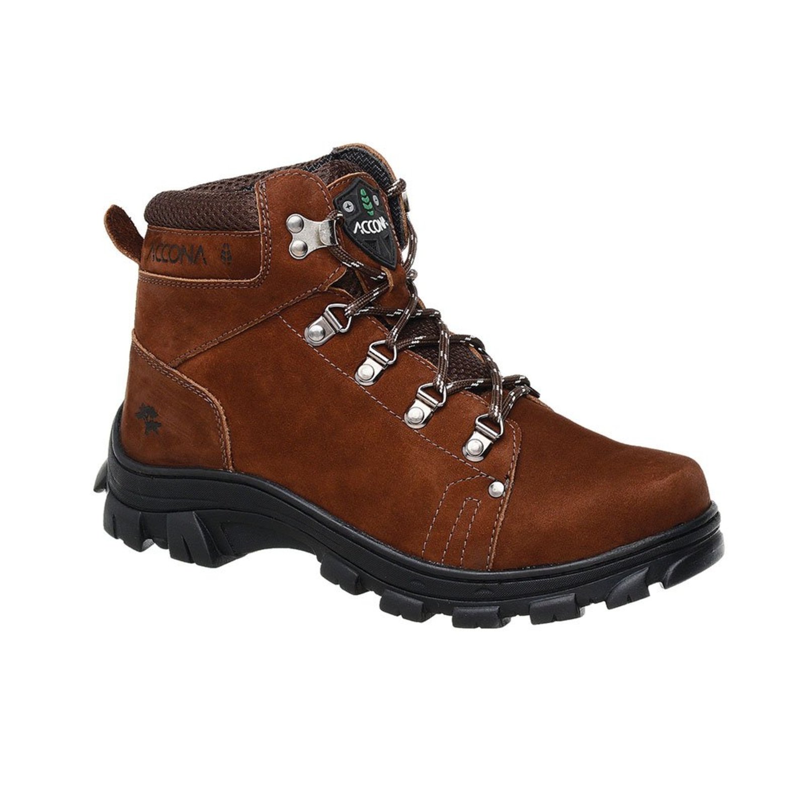 Coturno Adventure Accona em Couro Marrom 650M