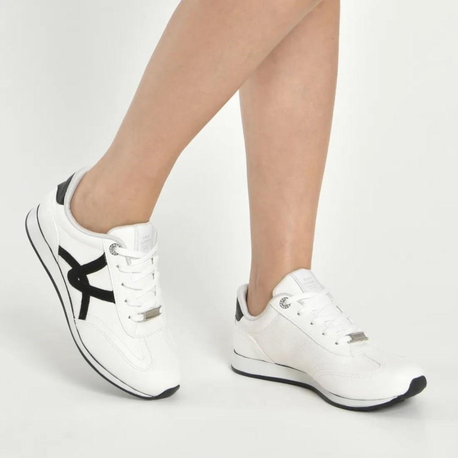 Via Marte Jogger Tênis Casual Feminino Branco