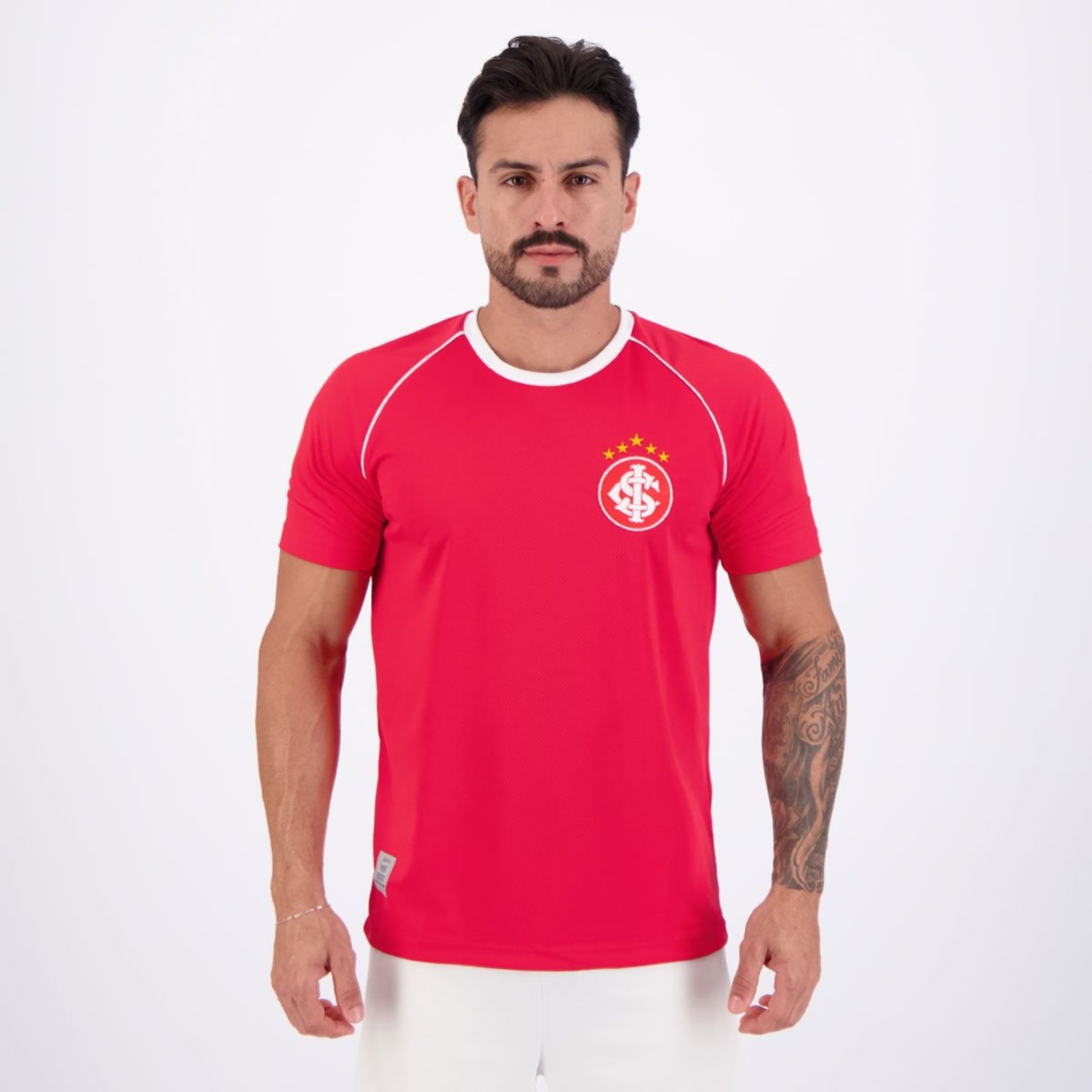 Camisa Internacional Basic Vermelha e Branca