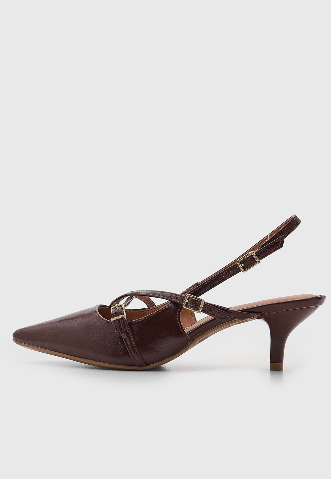 Scarpin Feminino Vizzano Salto Fino Vinho