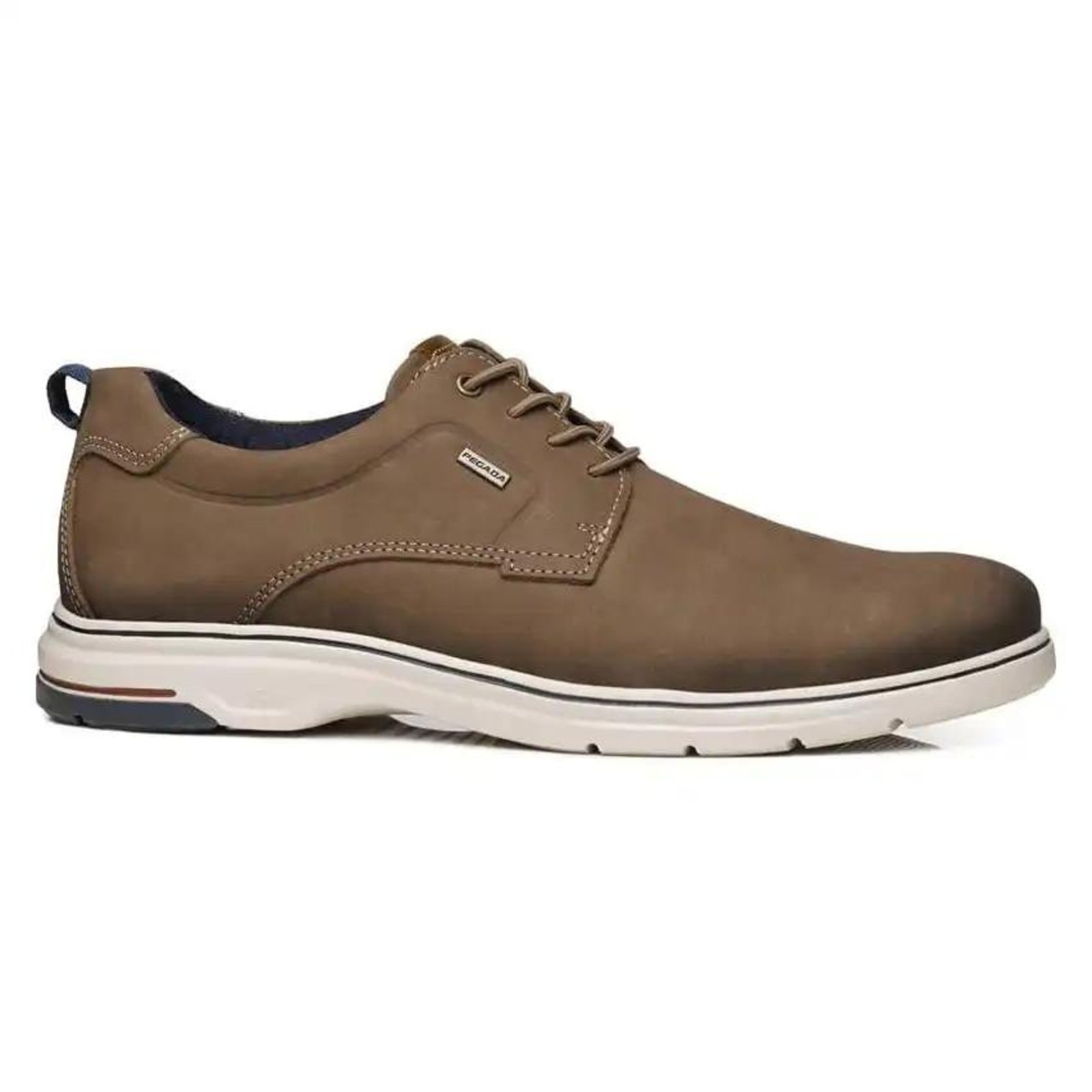 Sapato Casual Pegada Couro Masculino Marrom