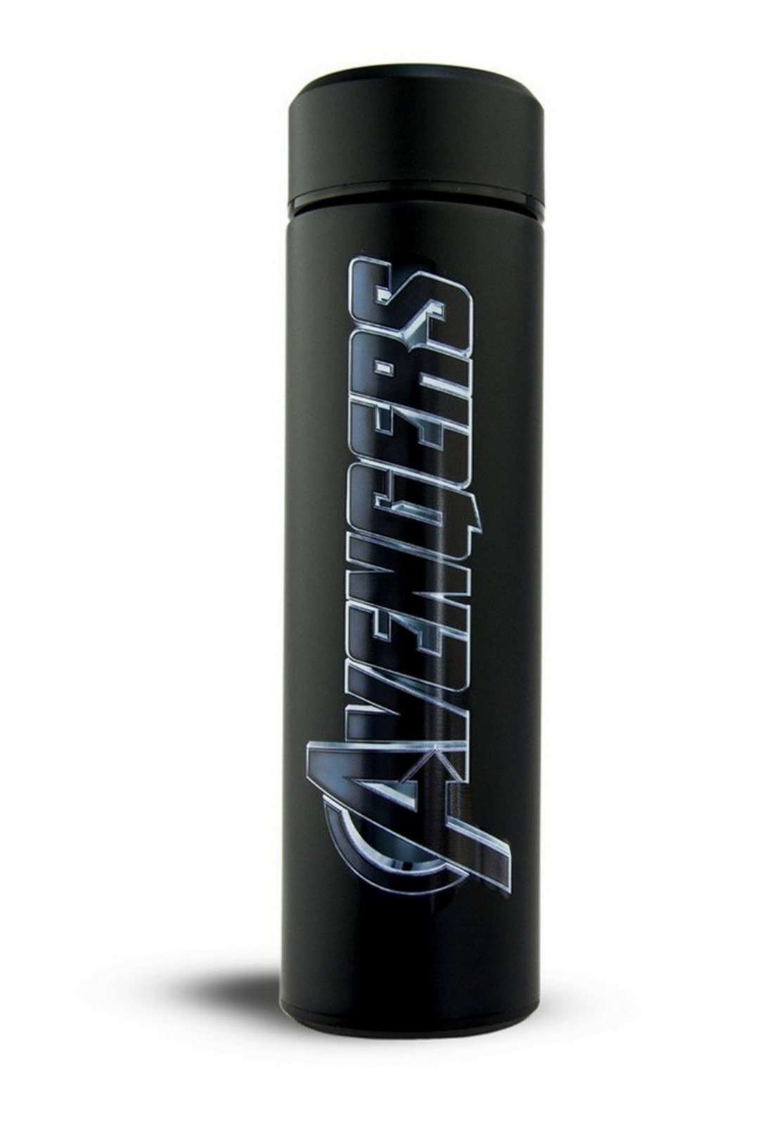 Vista 3 Garrafa Avengers Marvel 500ml Térmica Inoxidável preto Marvel preto