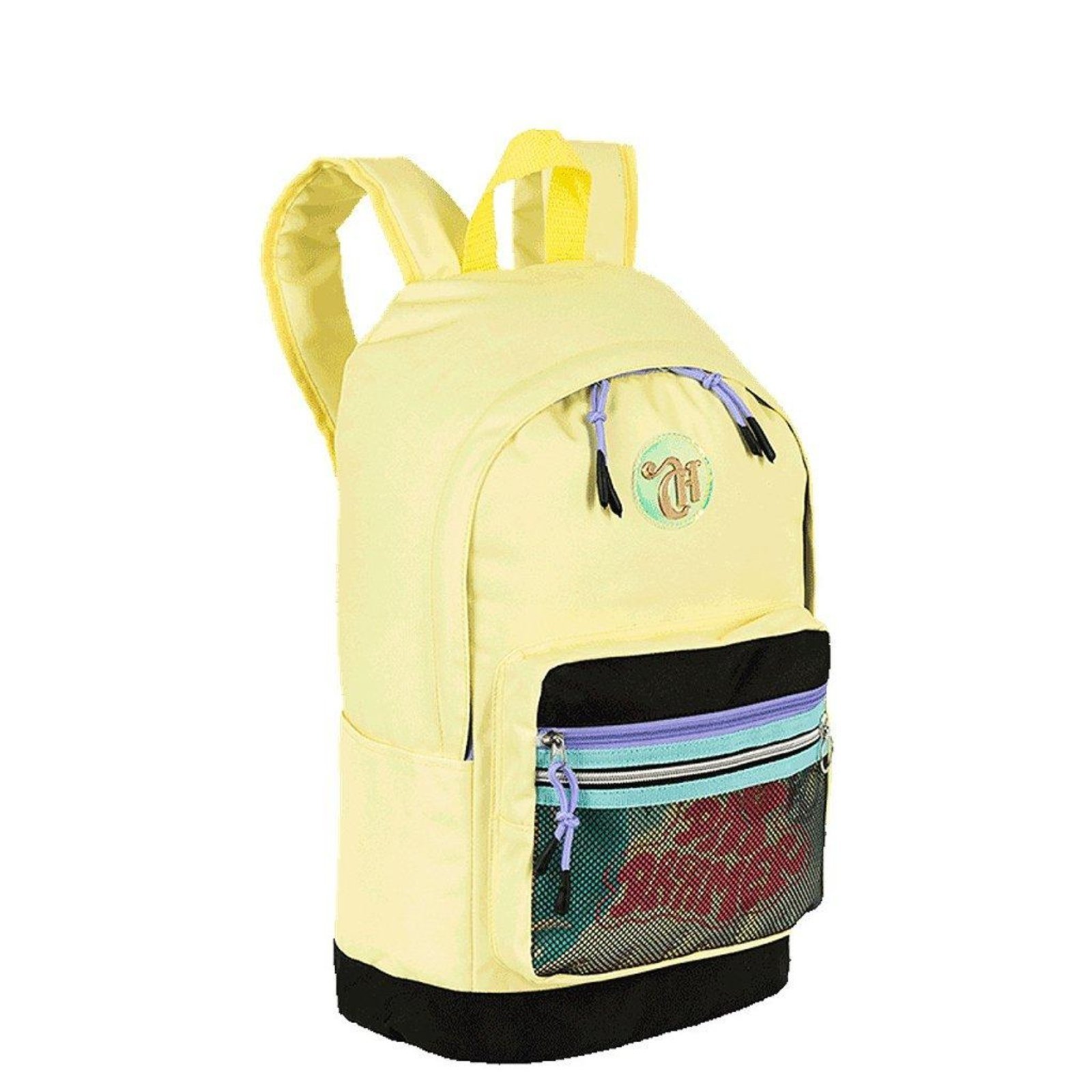 Vista 3 Infantil - Mochila Sestini Grande Capricho Candy Popcorn Amarelo incolor Sestini incolor