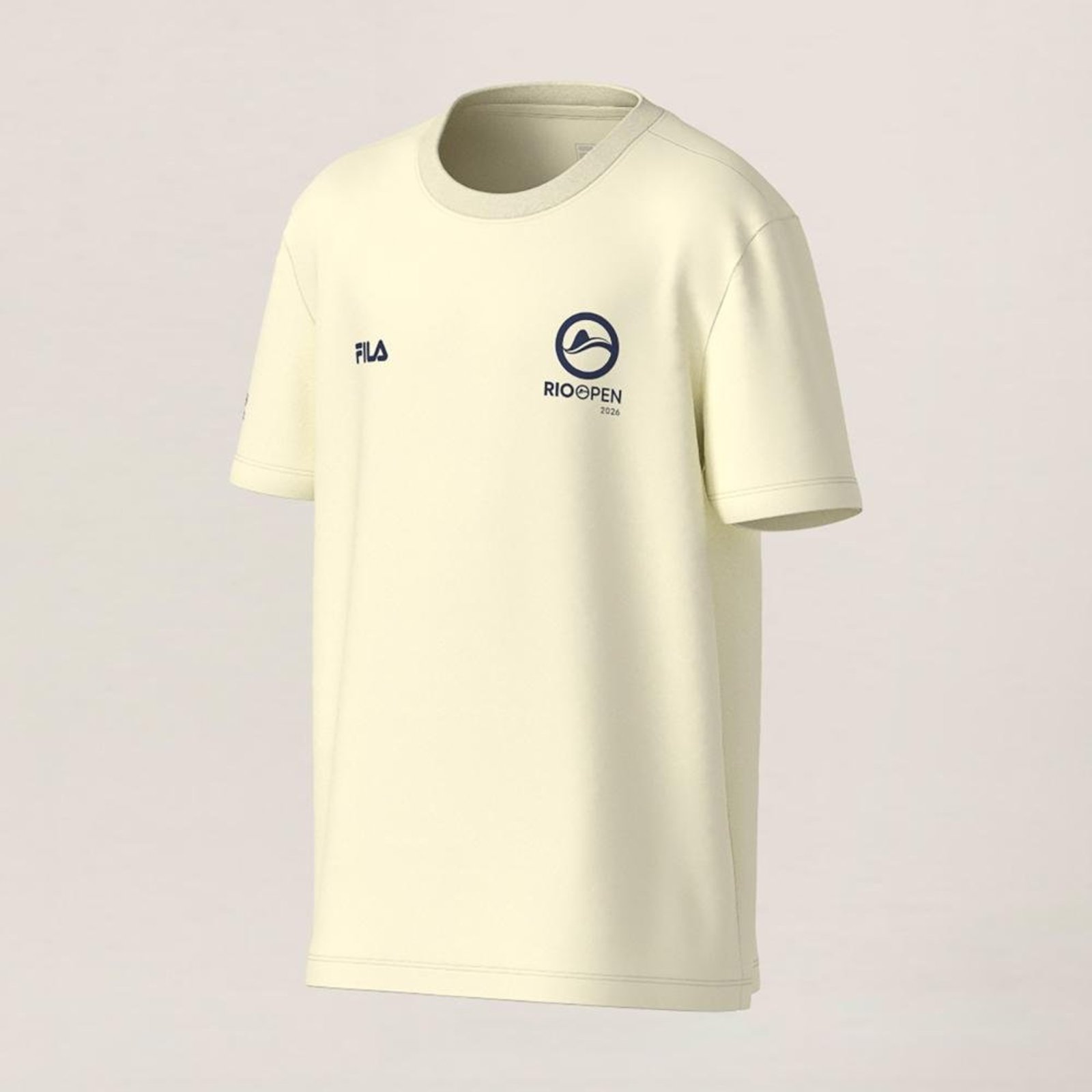 Camiseta Fila Premium Rio Open 26 Juvenil Bege