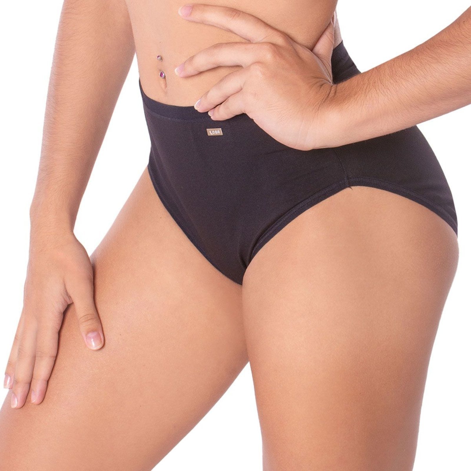 Calcinha Tanga Cotton Clássica Loba Lupo