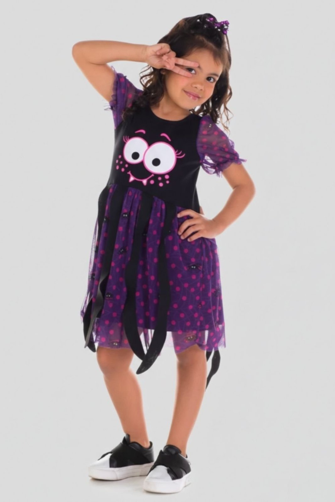 Infantil – Vestido Bem Vestir Fantasia Menina Aranha