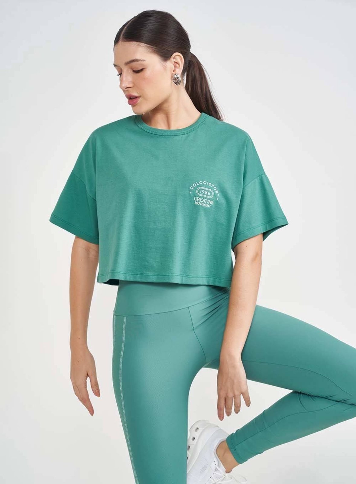 Camiseta Colcci Sport Loose Feminina Verde