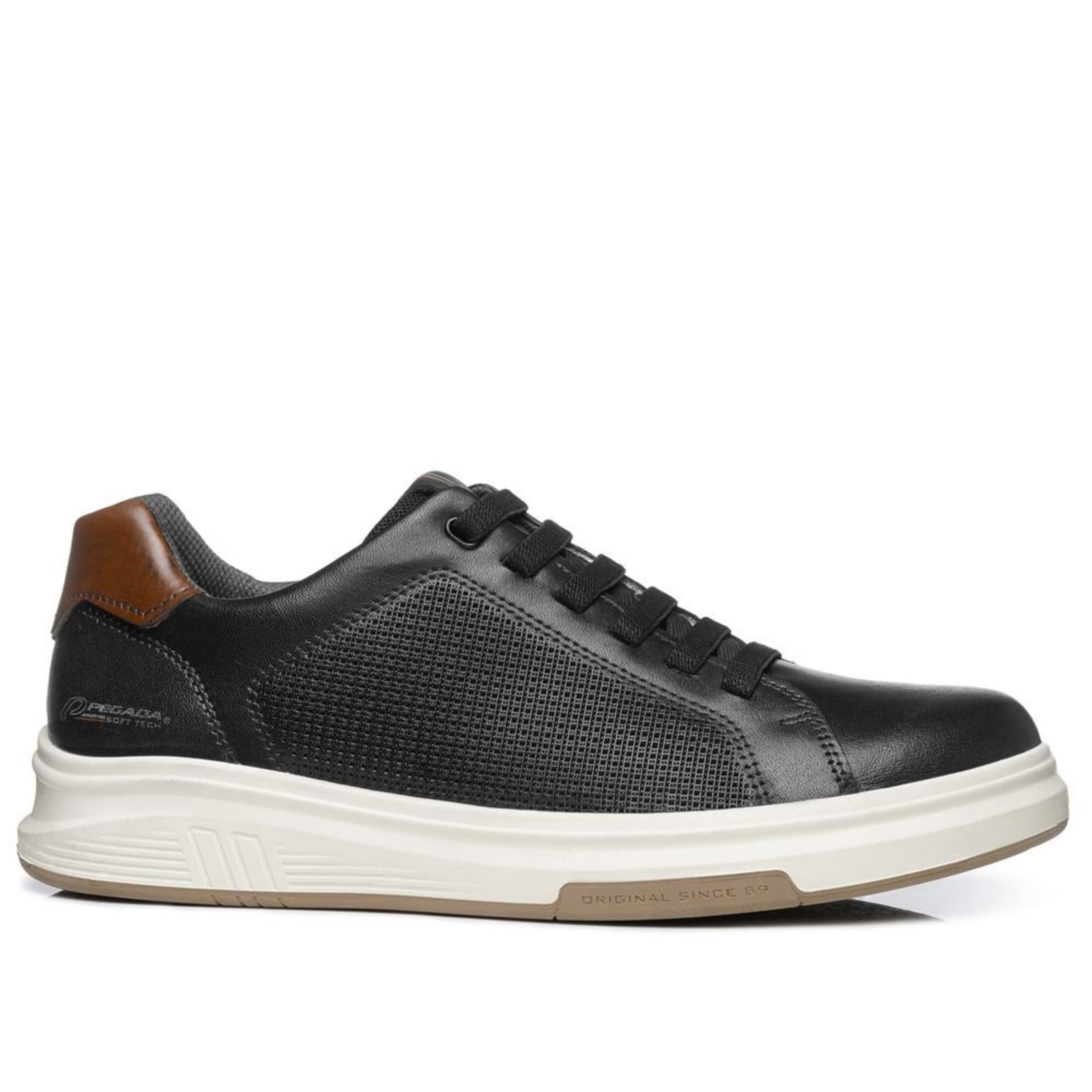 Tênis Casual Pegada Masculino em Couro Preto 112301-08 Tenis Casual Pegada Masculino em Couro Preto 112301-08 44