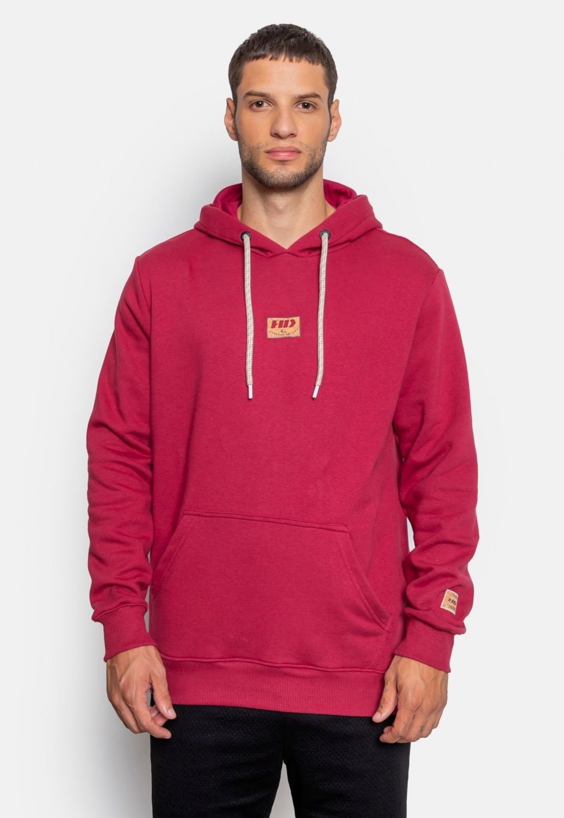 Moletom HD Canguru Fechado Cork Dream Bordo