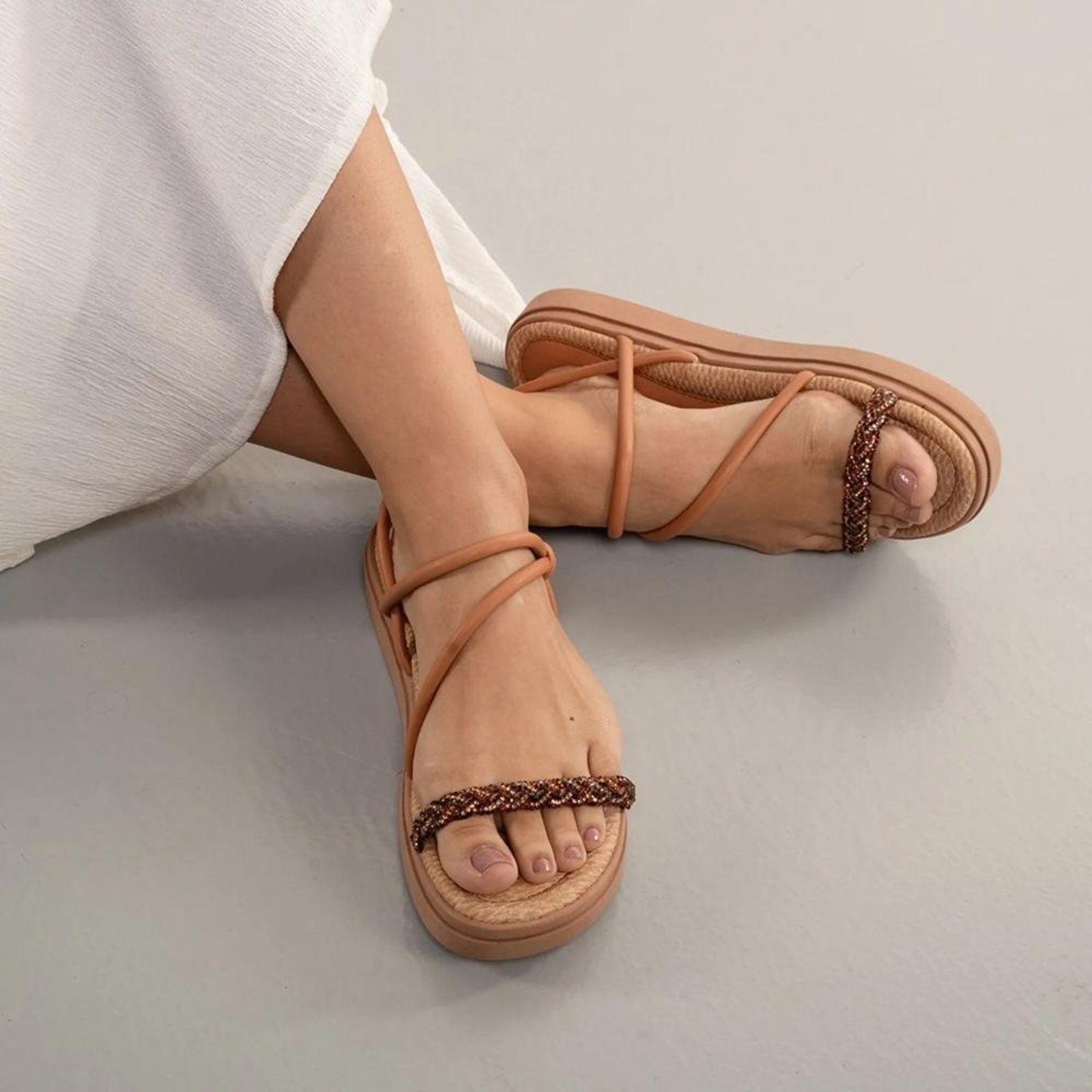 Sandália Papete Mississipi Feminina Casual Rosa