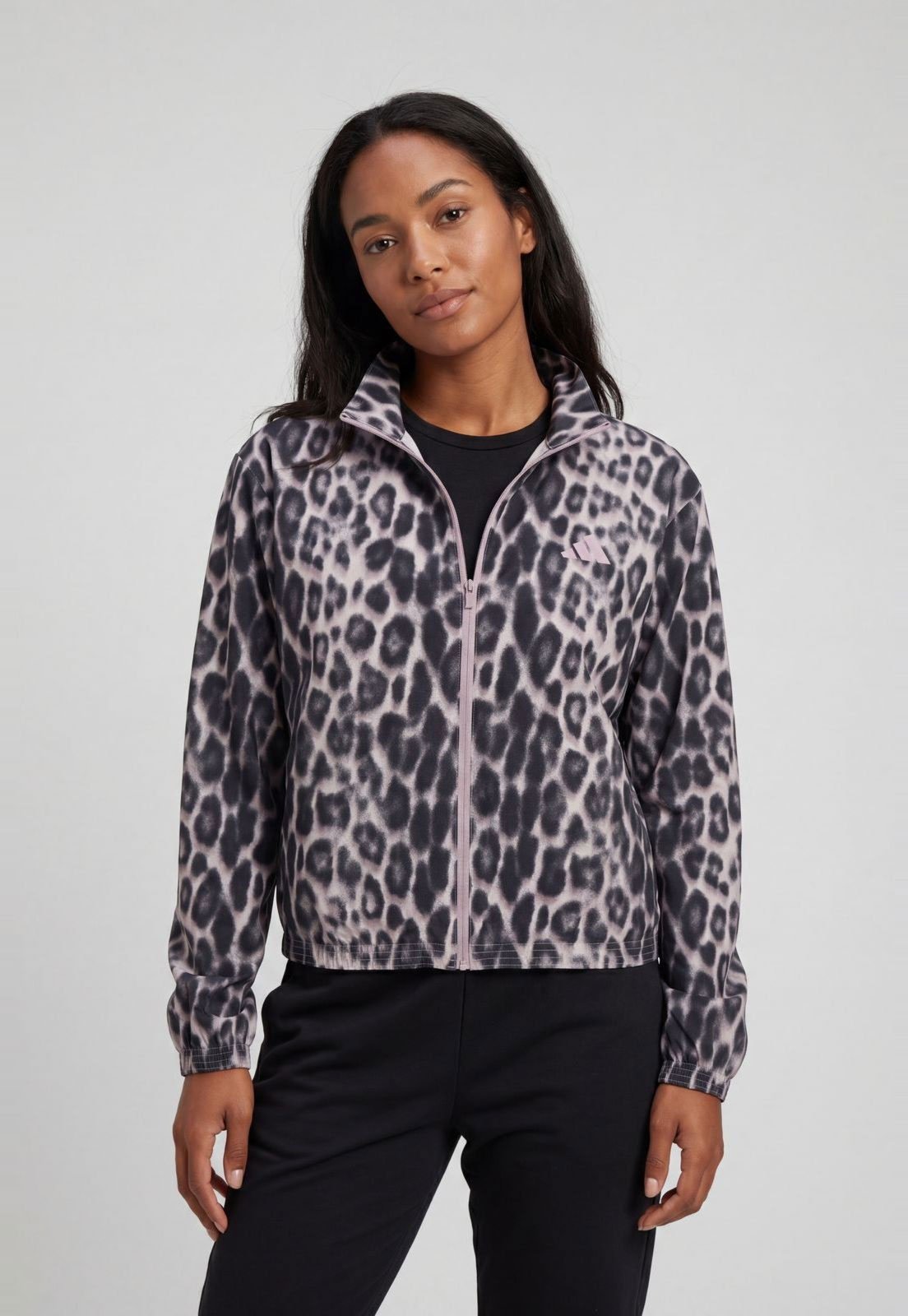Jaqueta Feminina adidas Performance Animal Print Rosa