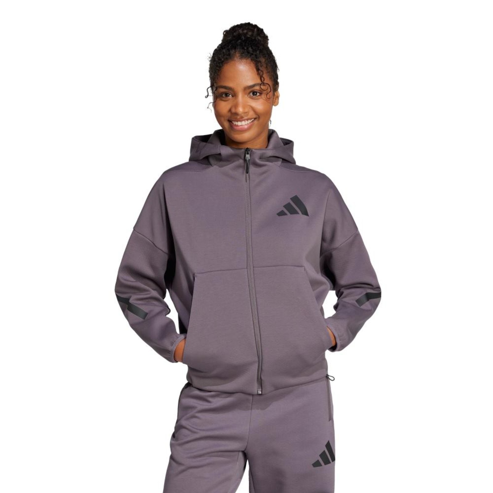 Moletom Capuz adidas Z.N.E. Full-Zip adidas Sportswear Multicolorido