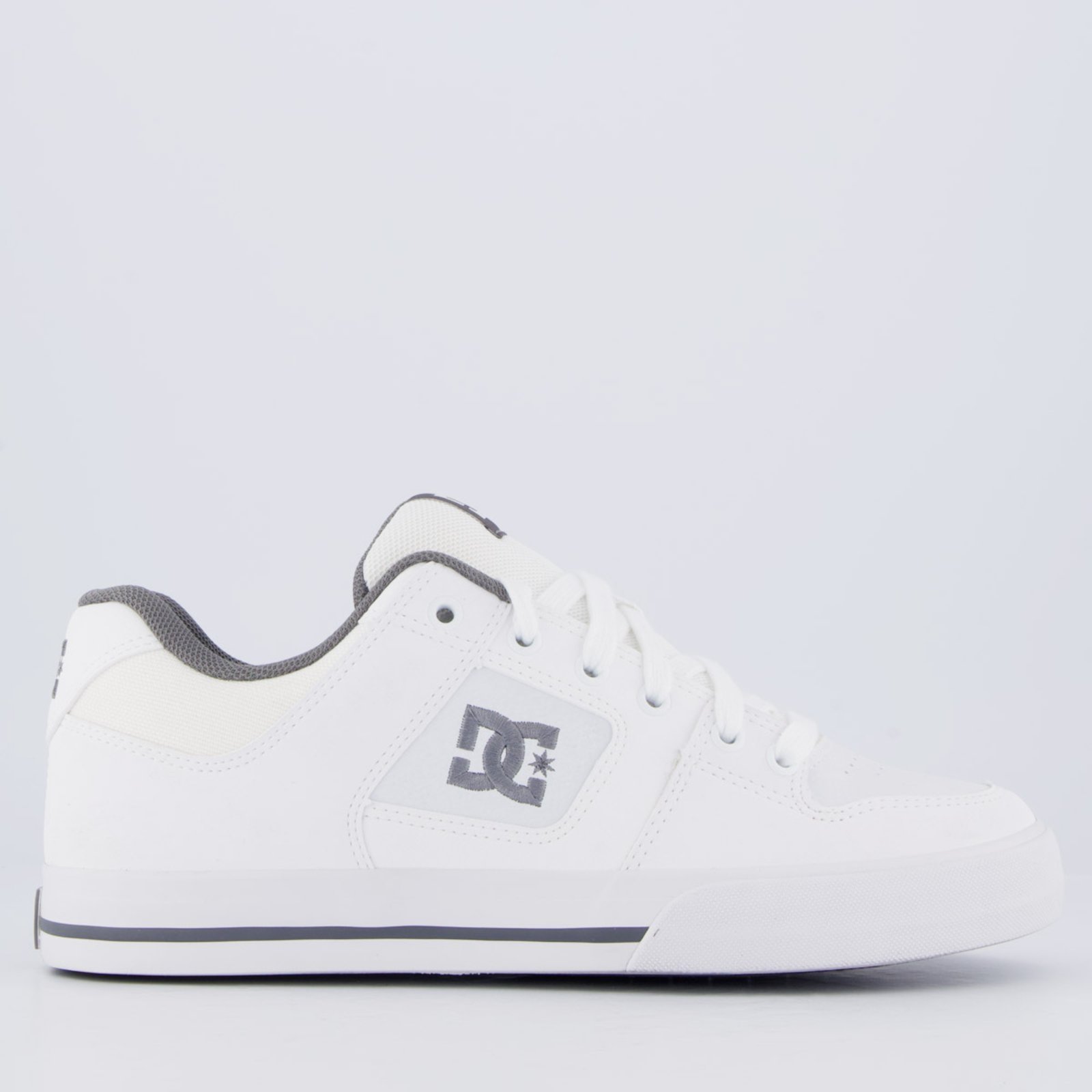 Tênis DC Shoes Pure Branco e Cinza