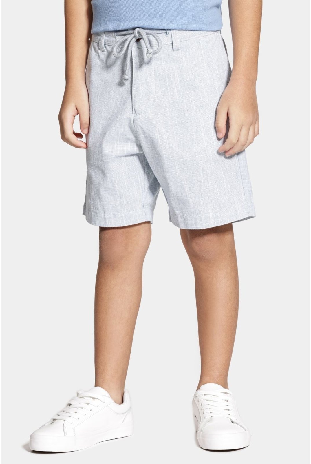 Infantil – Bermuda Aramis Chinho Flamê Colors Cordão Azul Claro