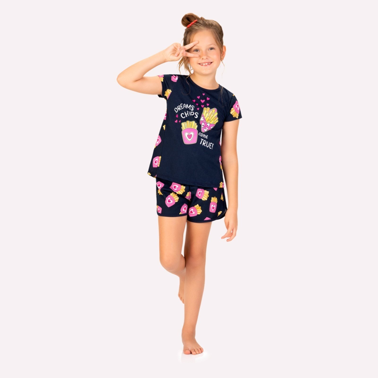 Pijama Menina Brilha no Escuro Kyly