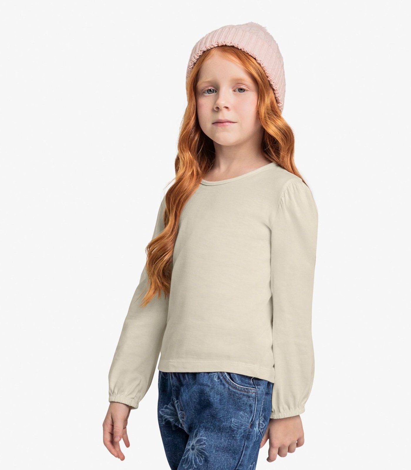 Infantil - Blusa Manga Longa Trick Nick Bege