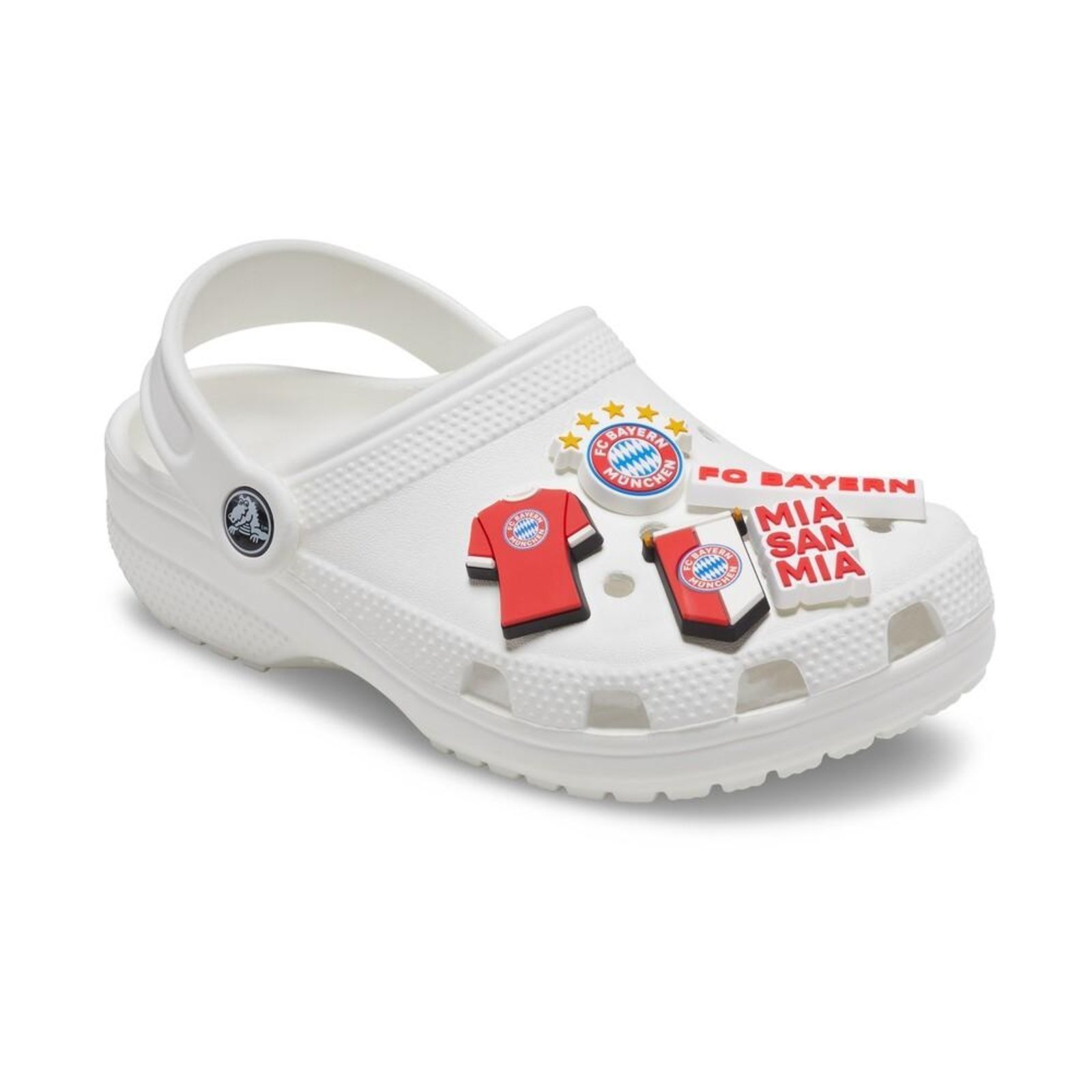 Vista 3 Infantil - Jibbitz™ Bayern Fc Pack com 5 Peças Crocs branco